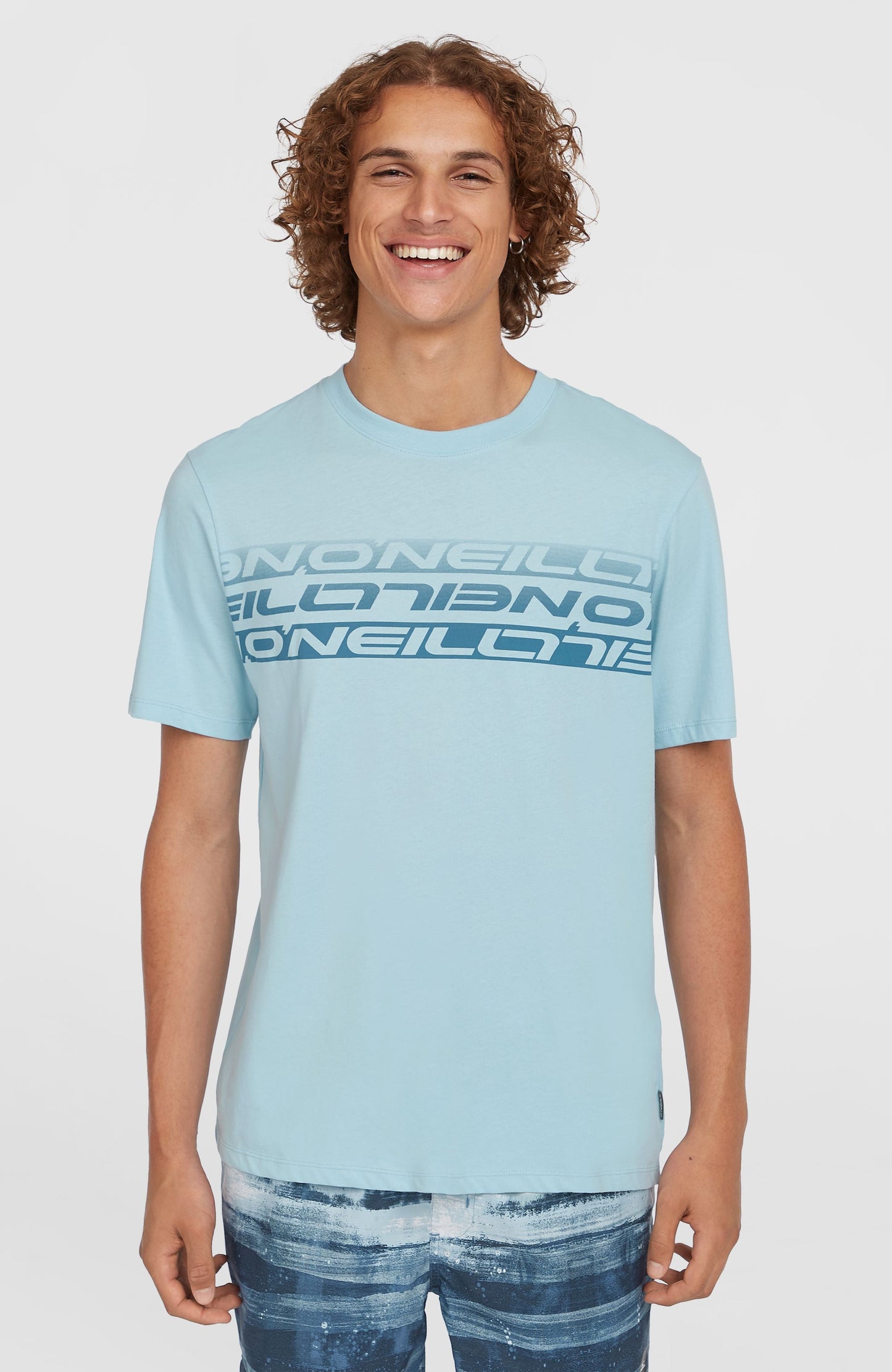 Stripe T-Shirt Men Morning Glory