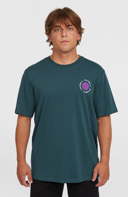 Chest Print T-Shirt Men Alma Steel