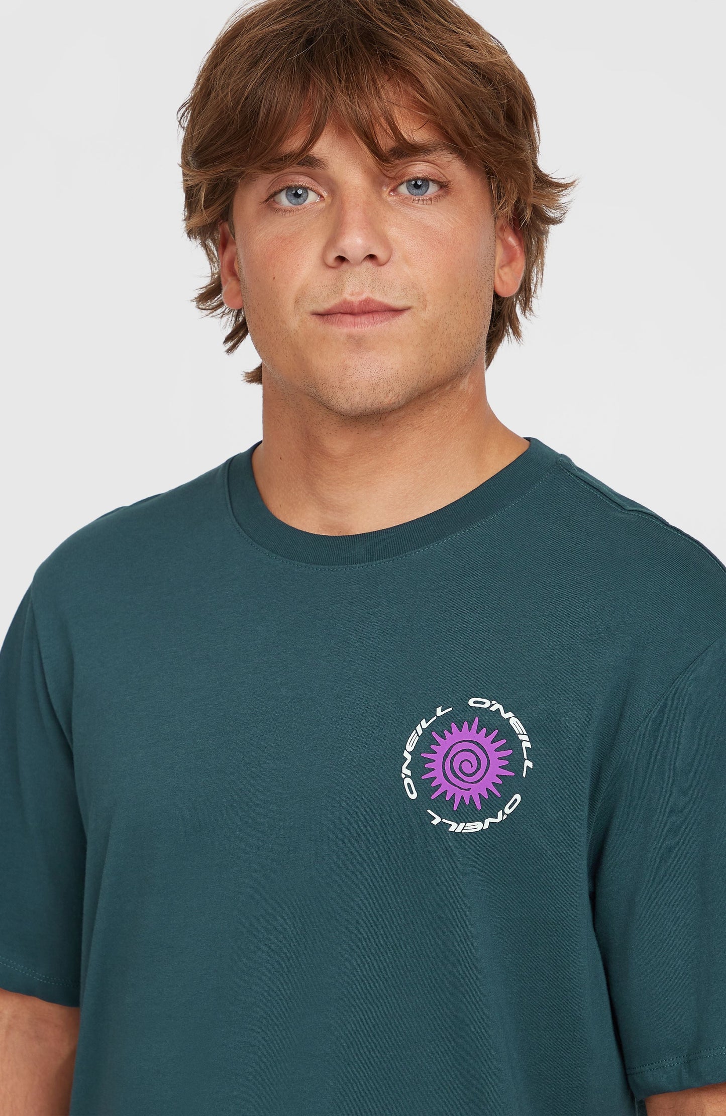 Chest Print T-Shirt Men Alma Steel