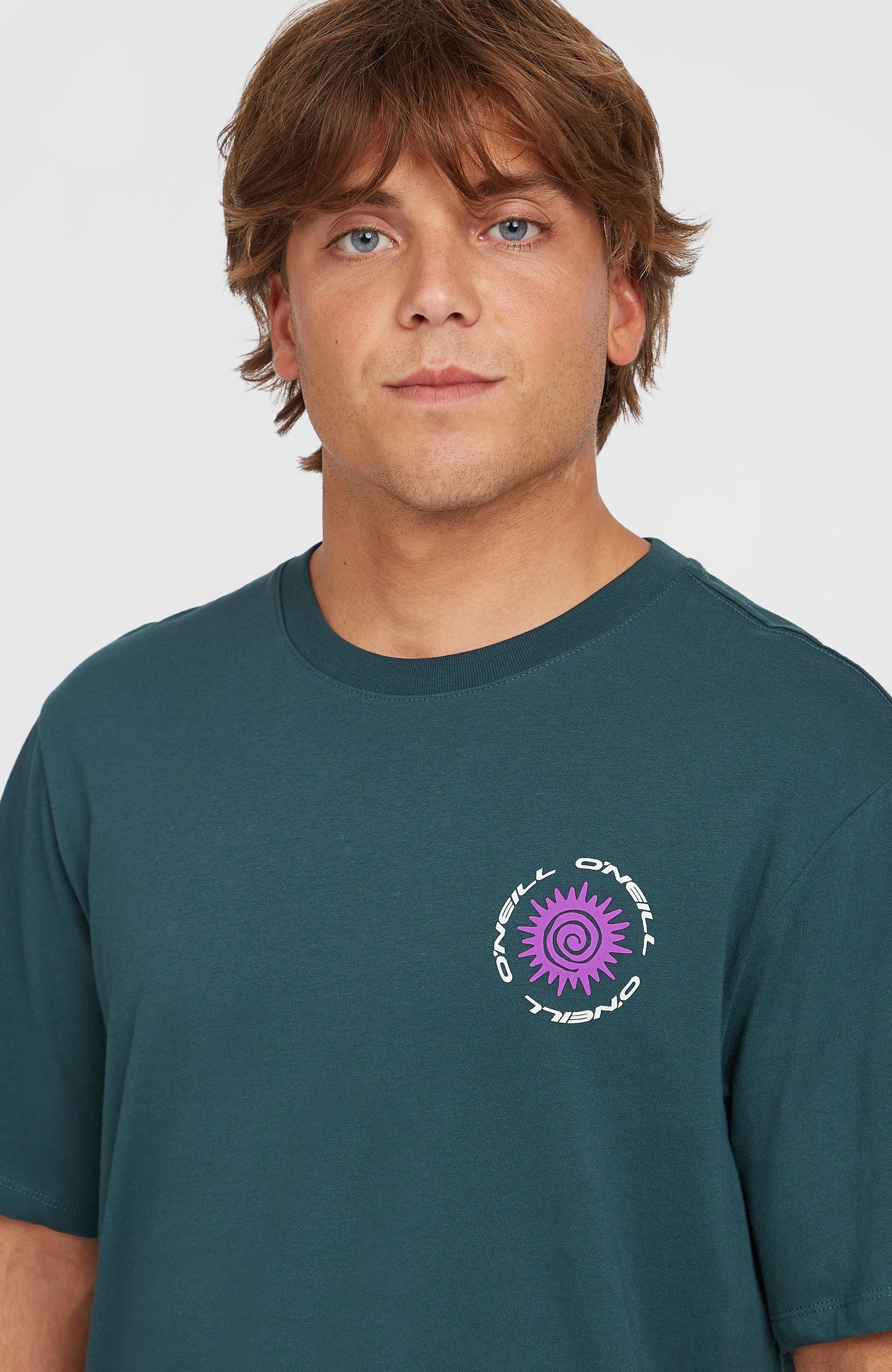 Chest Print T-Shirt Men Alma Steel