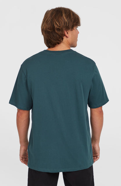 Chest Print T-Shirt Men Alma Steel