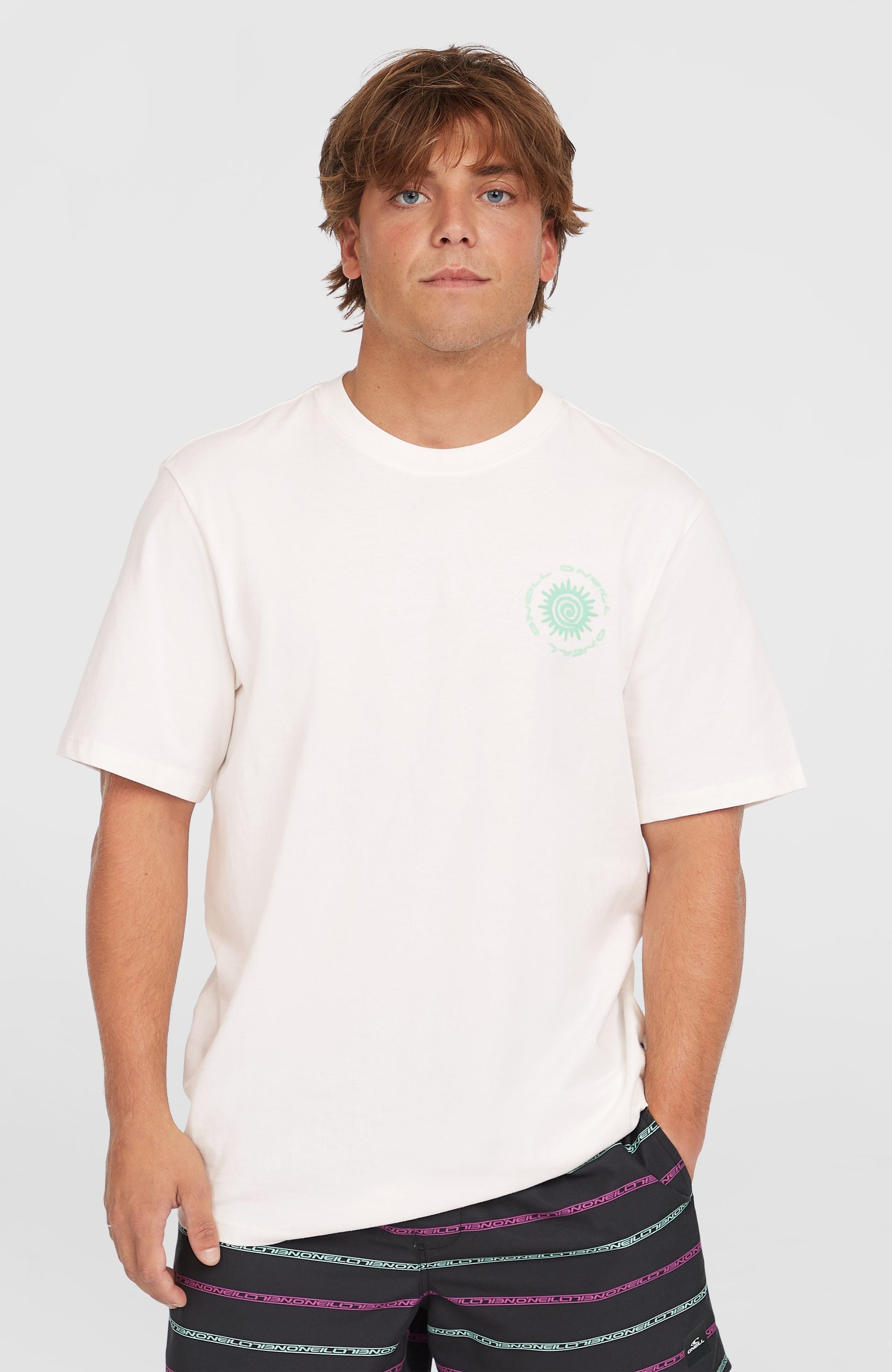 Chest Print T-Shirt Men Snow White