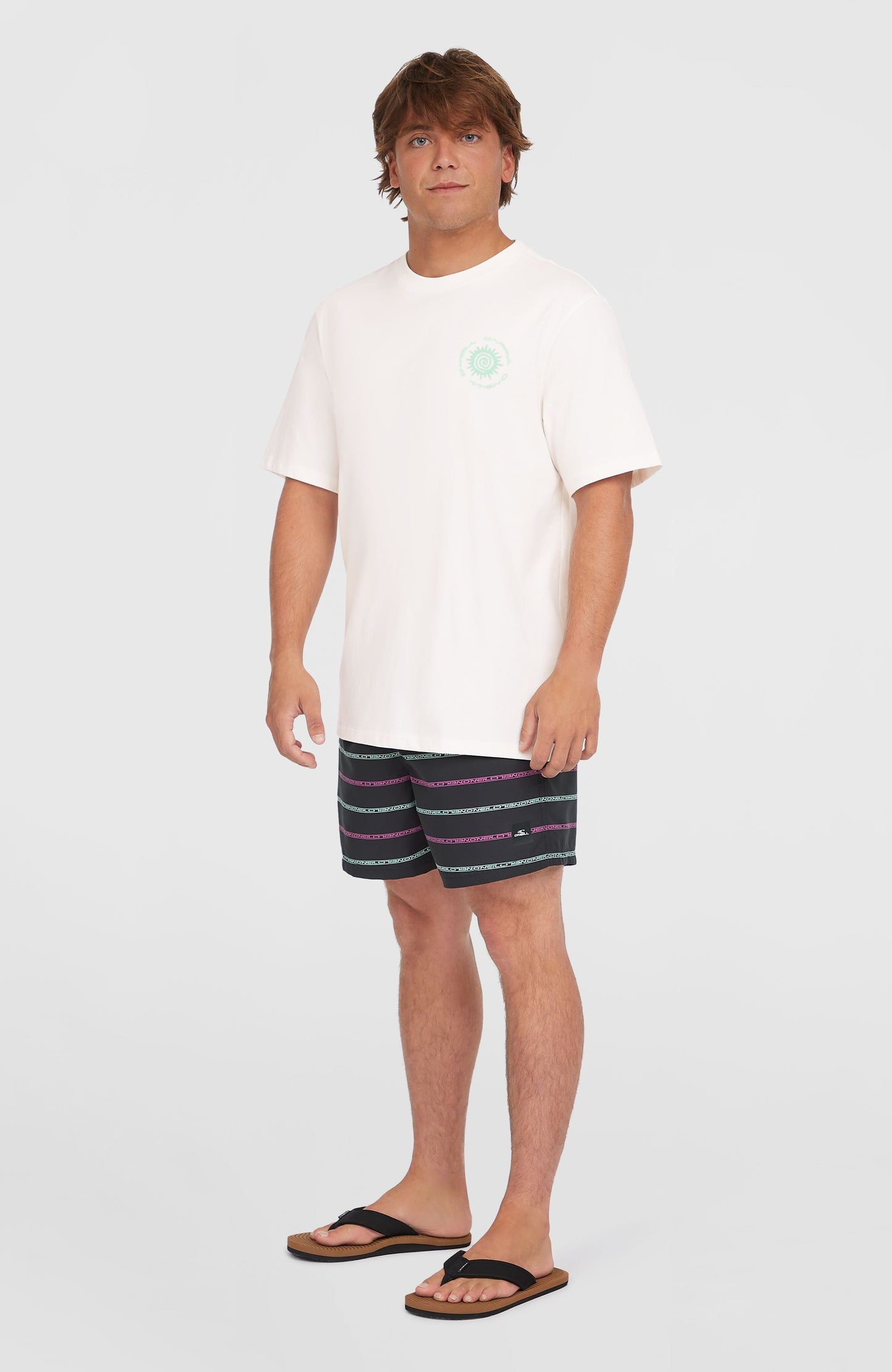 Chest Print T-Shirt Men Snow White