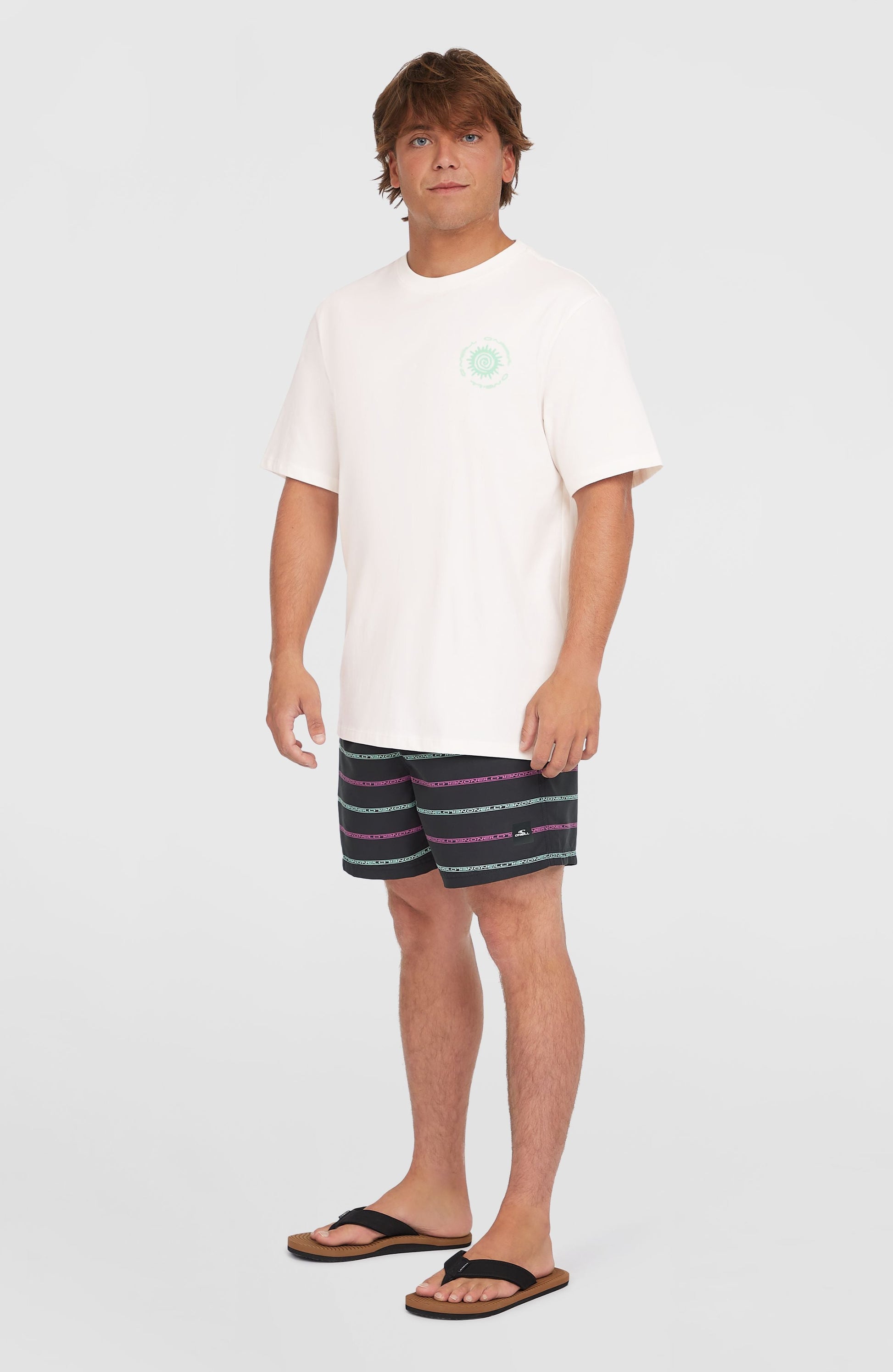 Chest Print T-Shirt Men Snow White