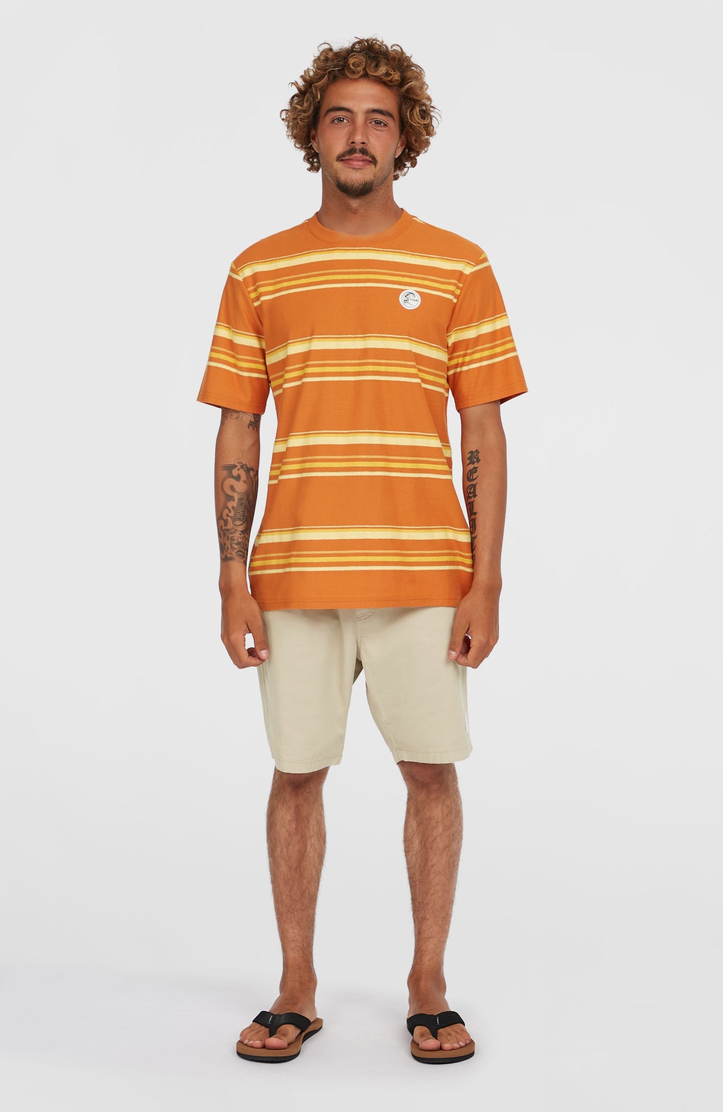O'Riginals Stripe T-Shirt Men Orange Originals Retro Stripe