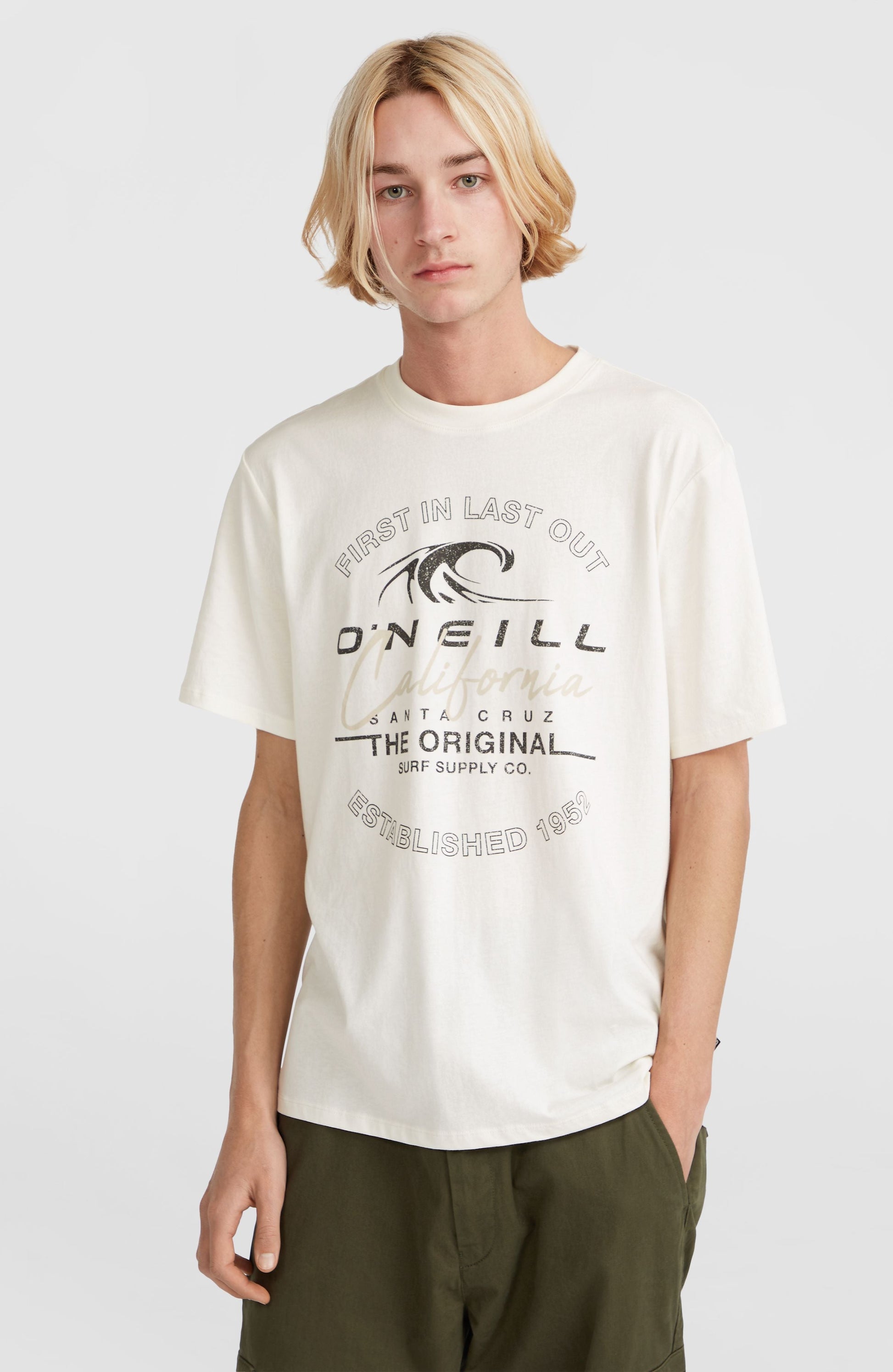 Cali Wave T-Shirt Men Snow White