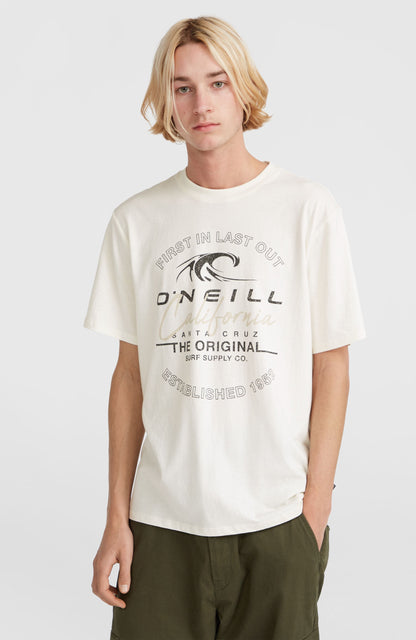 Cali Wave T-Shirt Men Snow White