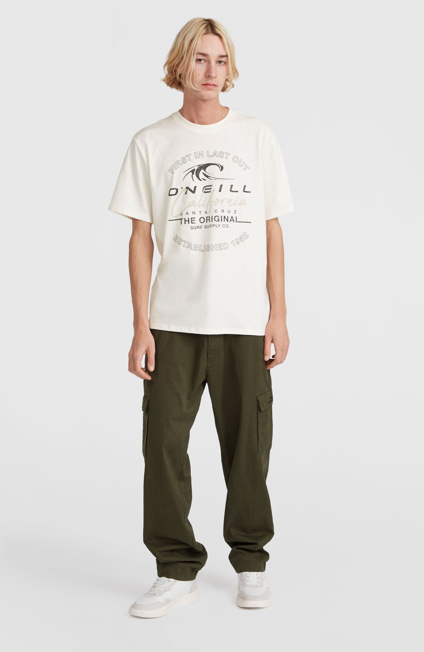 Cali Wave T-Shirt Men Snow White