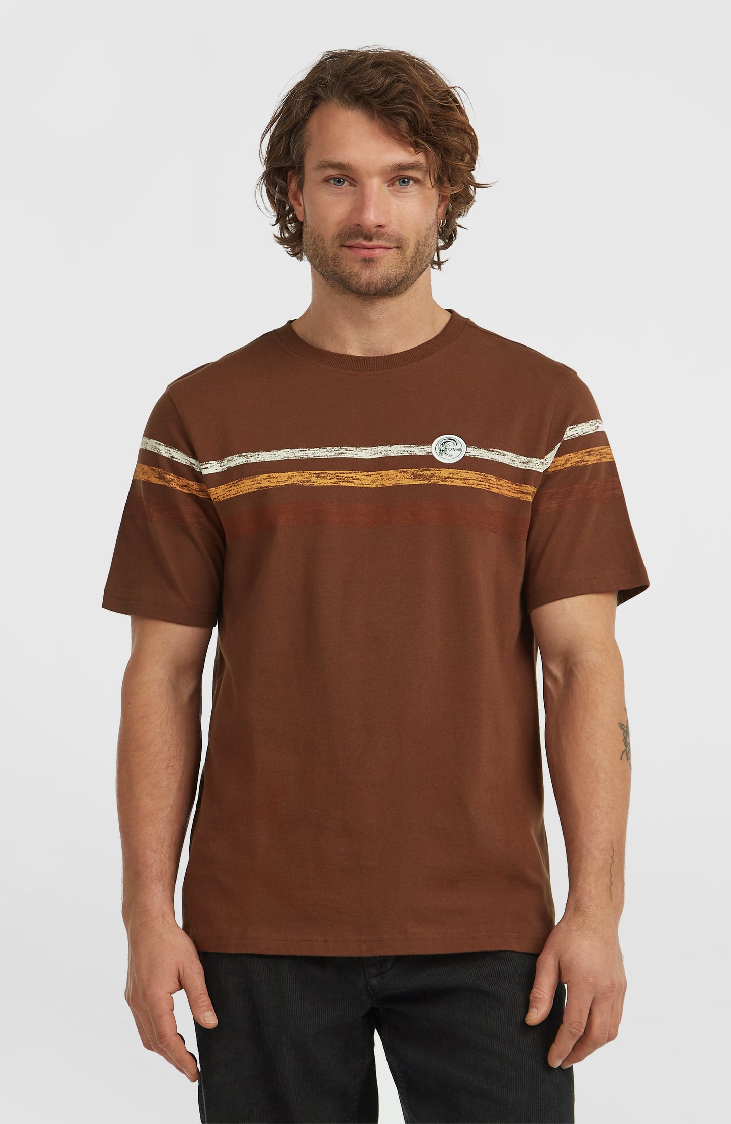 O'Riginals Stripe T-Shirt Men Hazel Spice