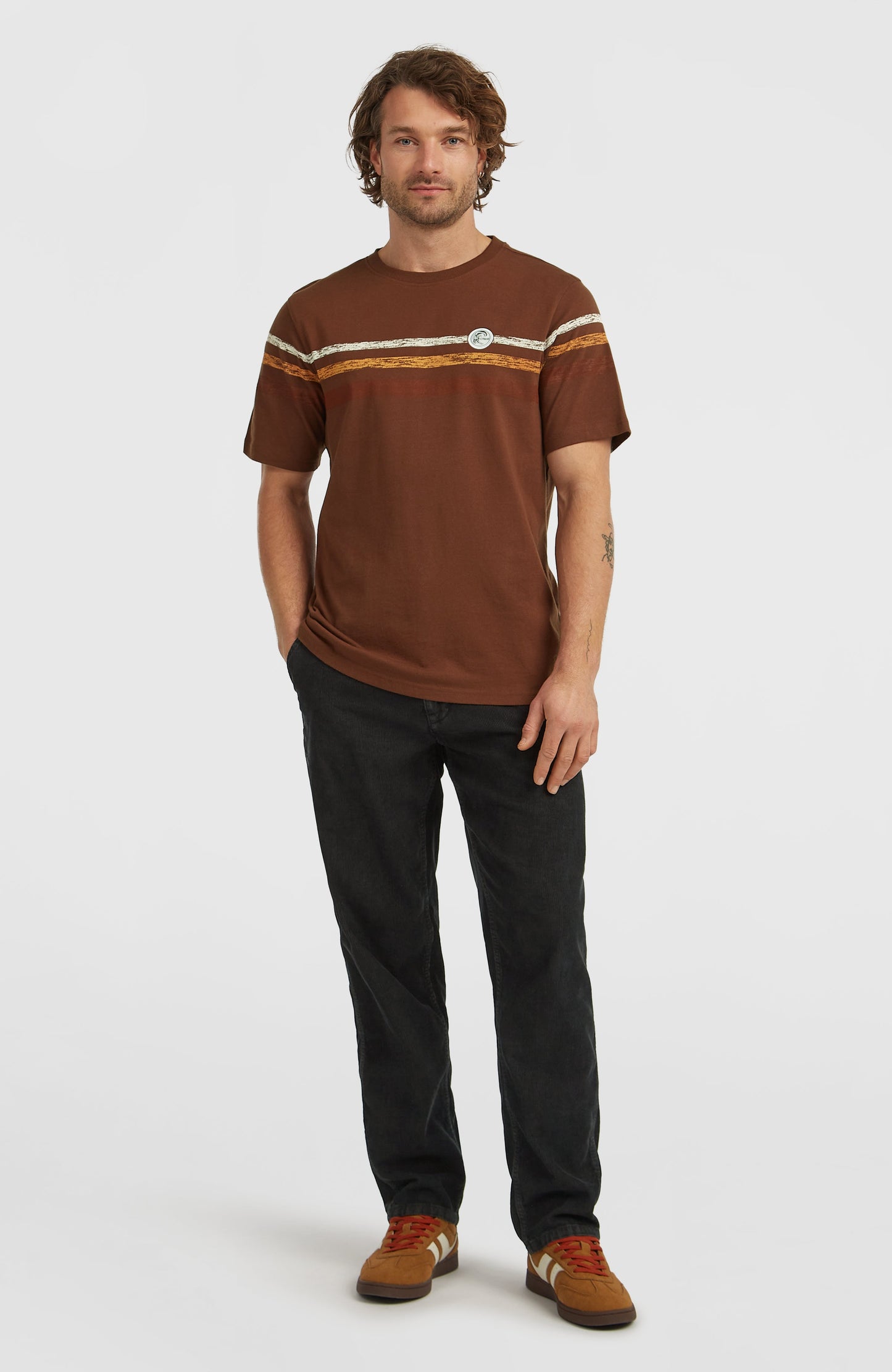 O'Riginals Stripe T-Shirt Men Hazel Spice