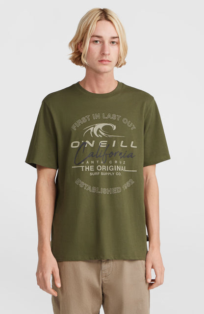 Cali Wave T-Shirt Men Forest Night