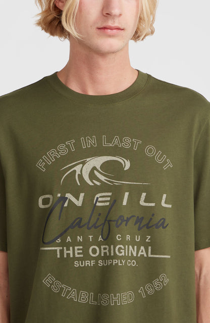 Cali Wave T-Shirt Men Forest Night
