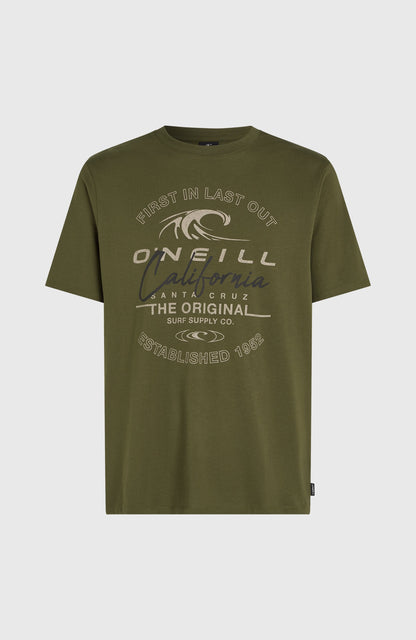 Cali Wave T-Shirt Men Forest Night