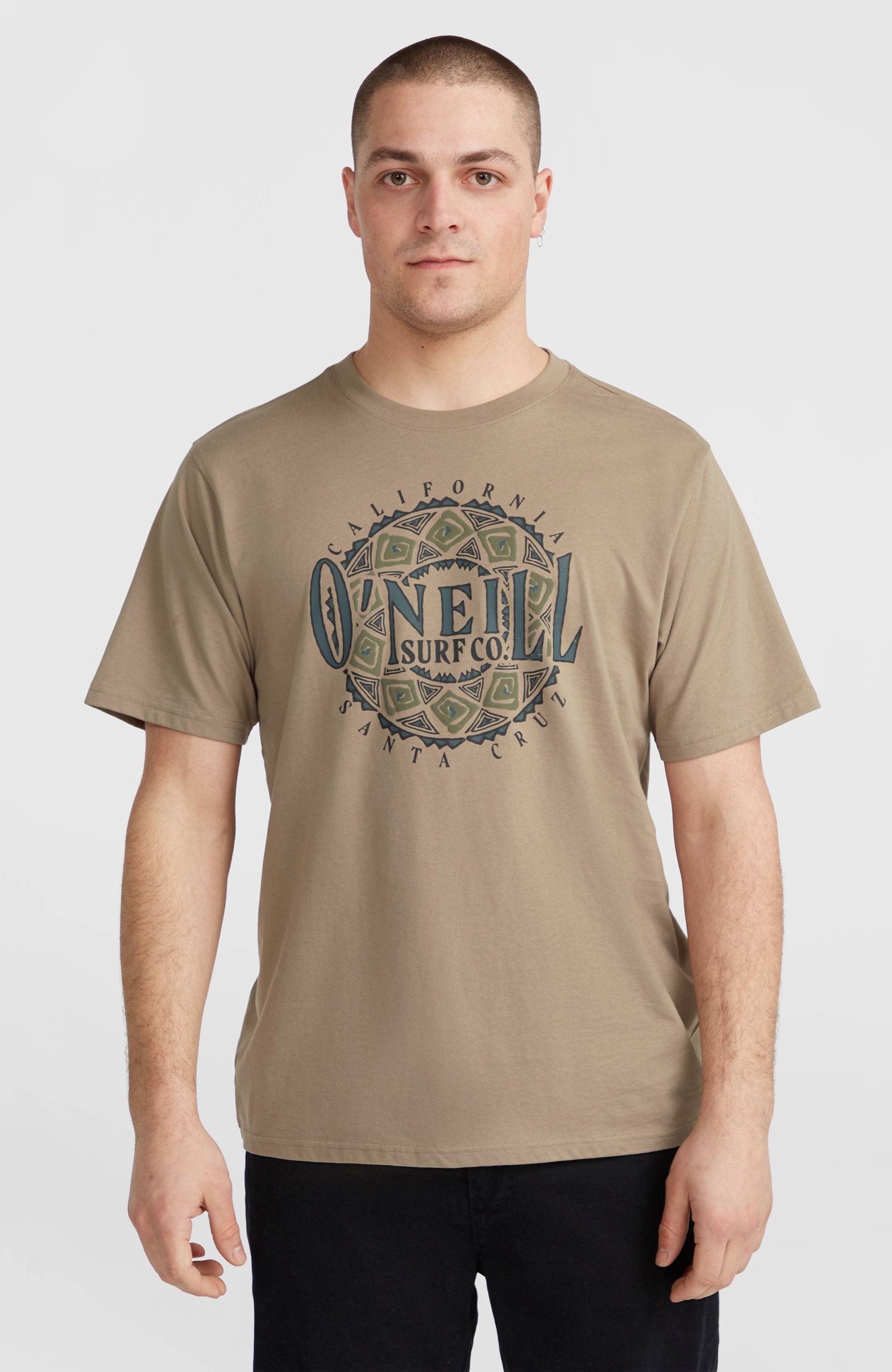 Ikat Graphic T-Shirt Men Concrete