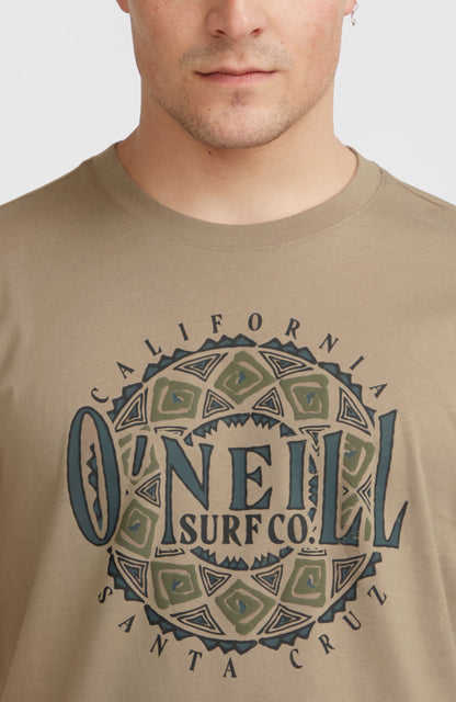 Ikat Graphic T-Shirt Men Concrete