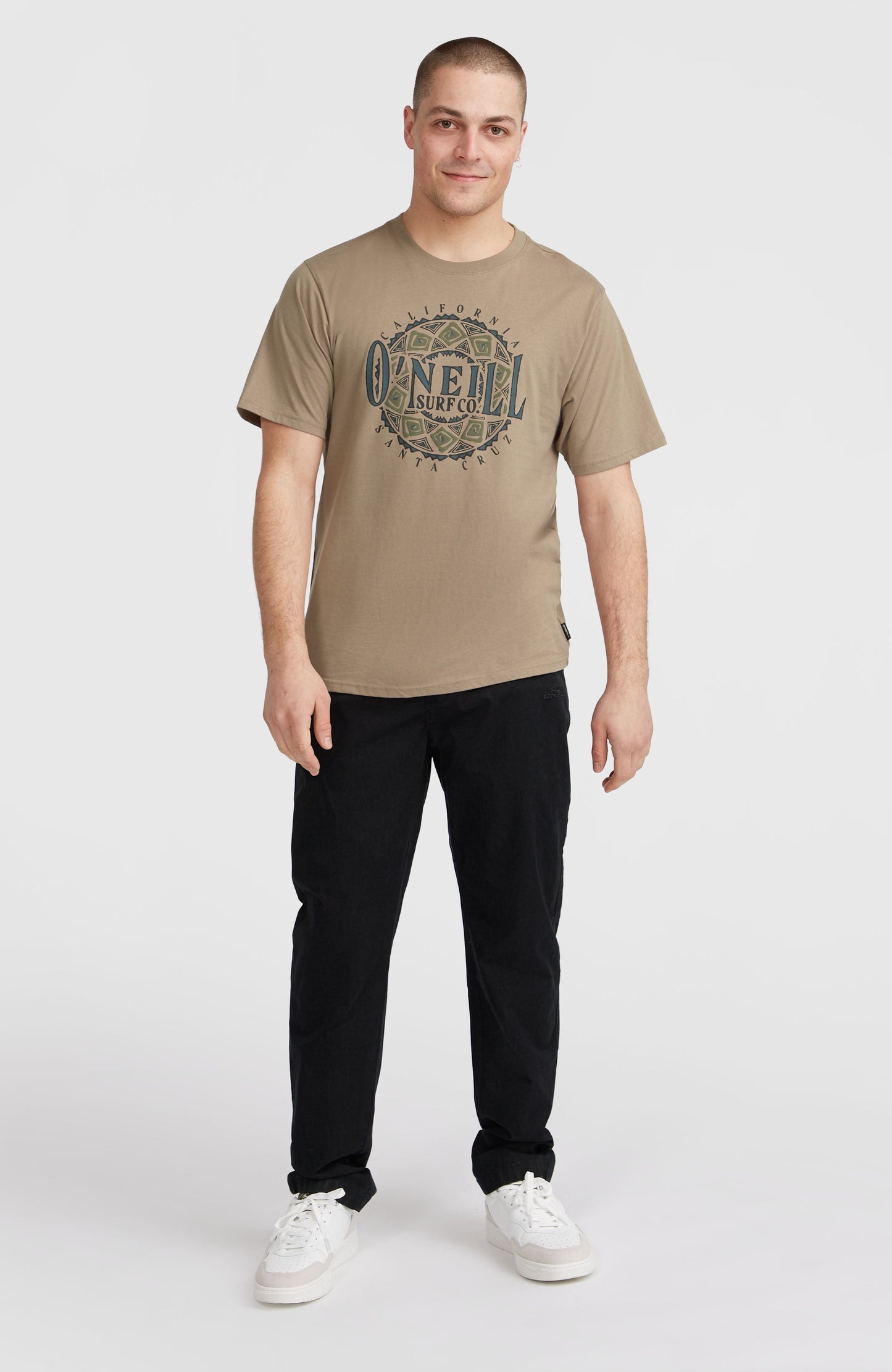 Ikat Graphic T-Shirt Men Concrete