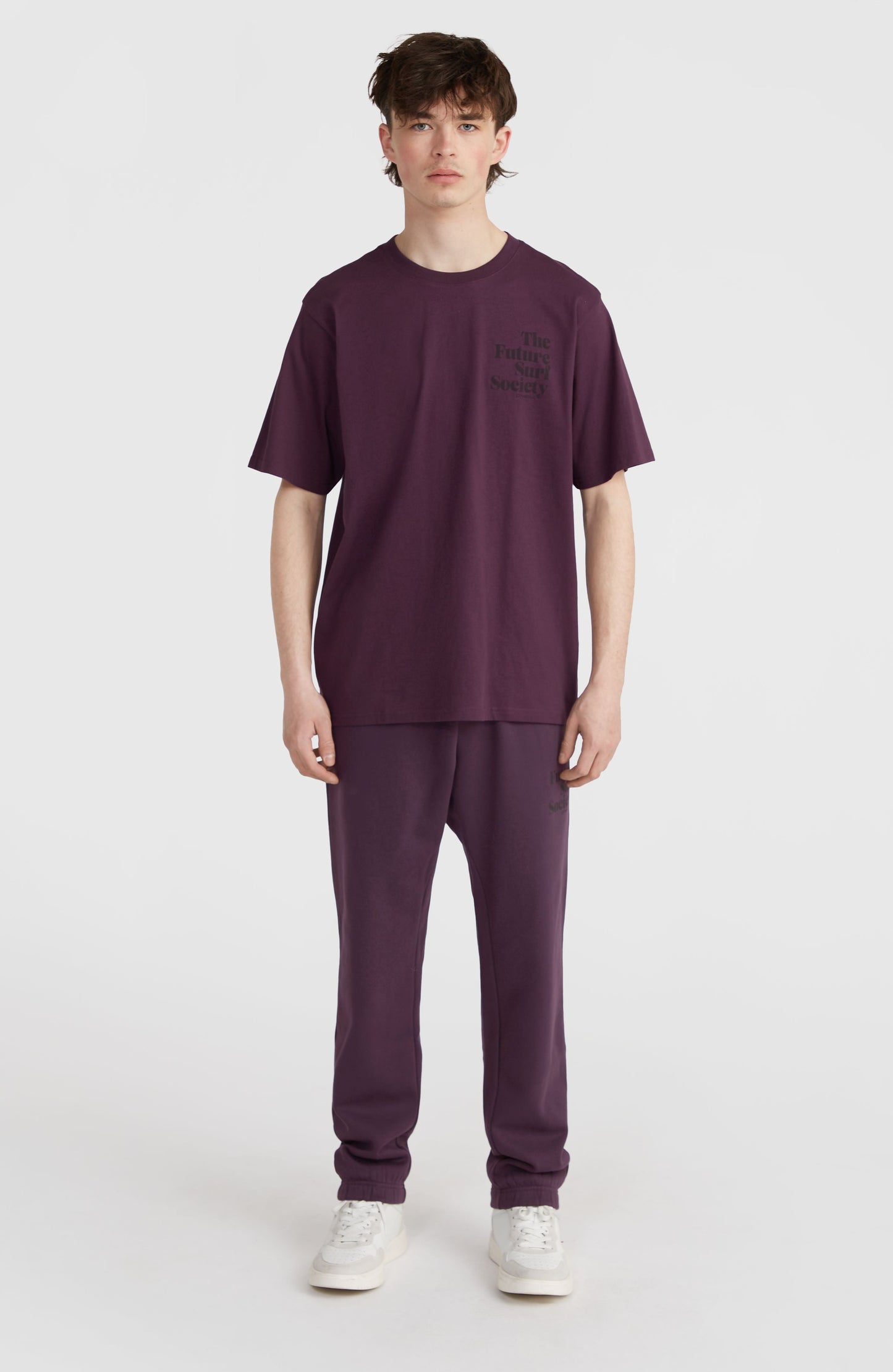 Future Surf Society T-Shirt Men Aubergine