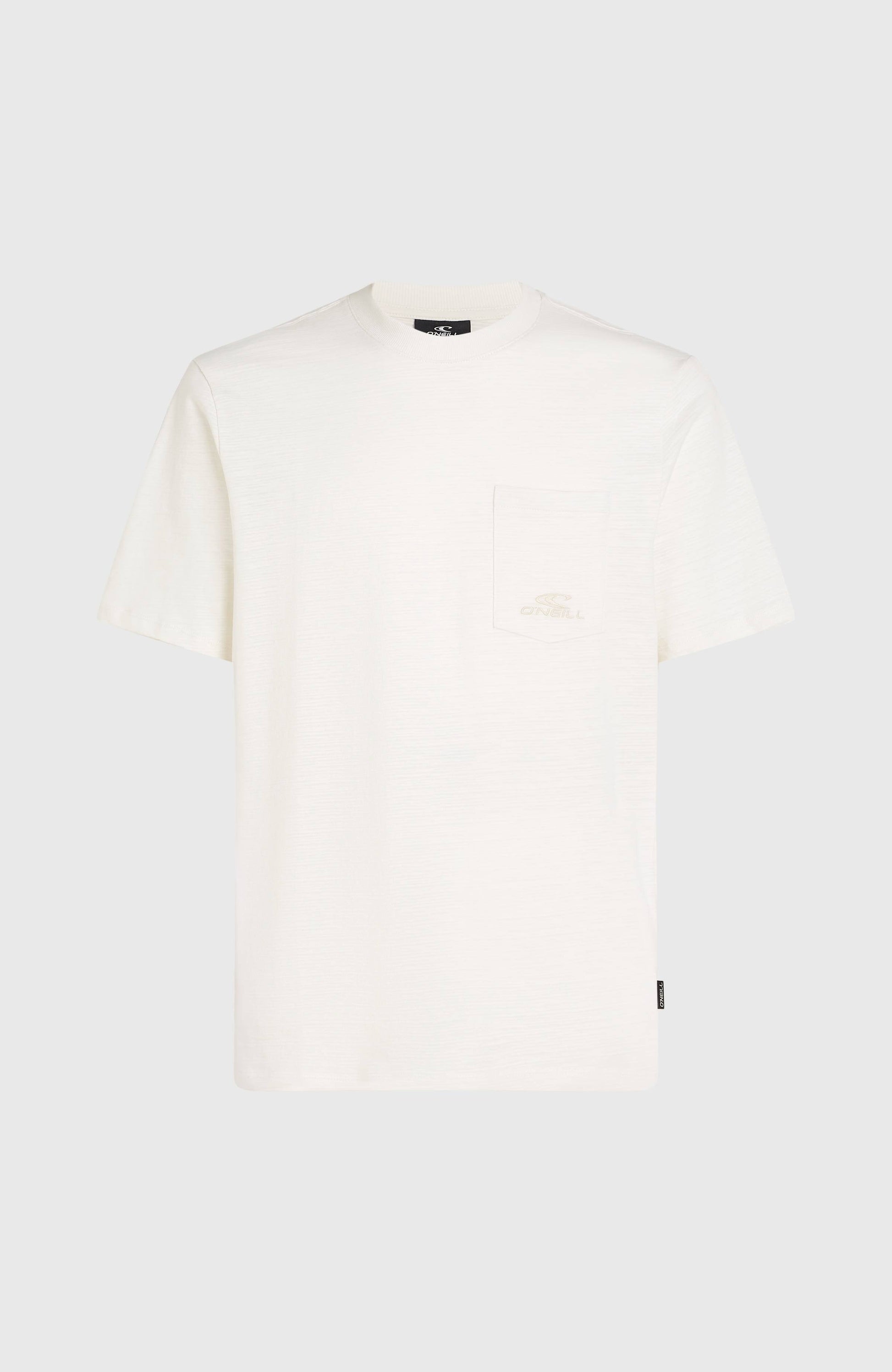 Slub Chest Pocket T-Shirt Men Snow White