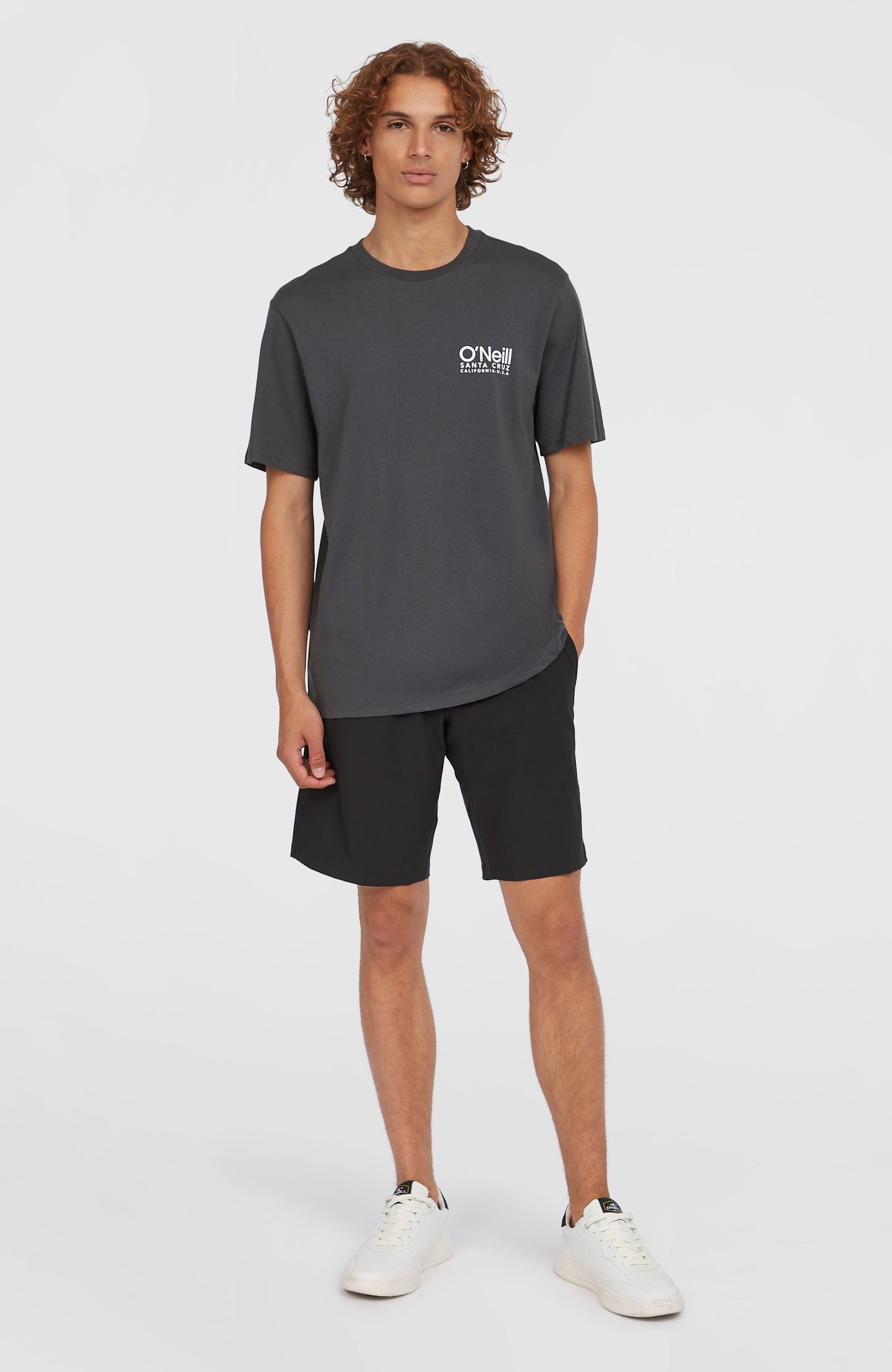 Original Cali Logo T-Shirt Men Asphalt
