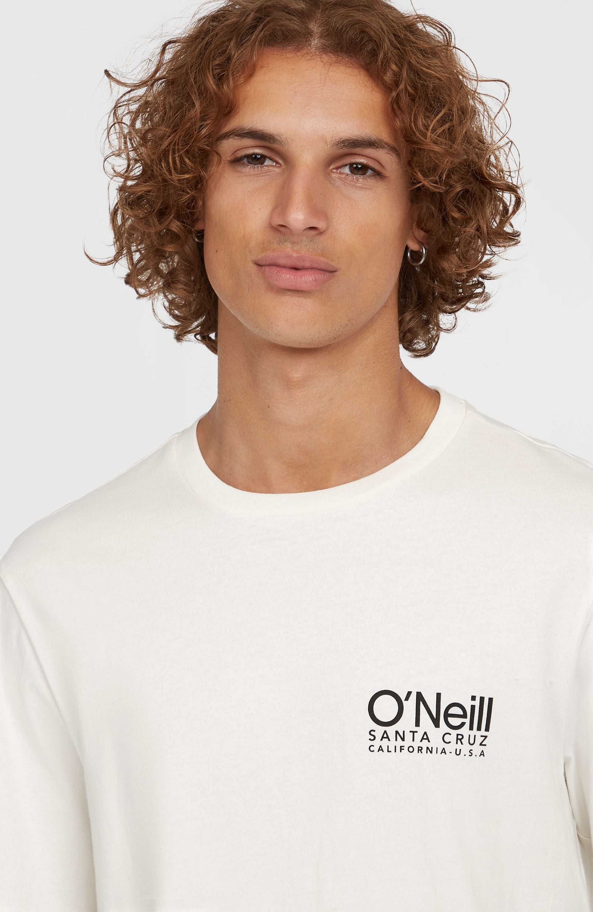 Original Cali Logo T-Shirt Men Snow White