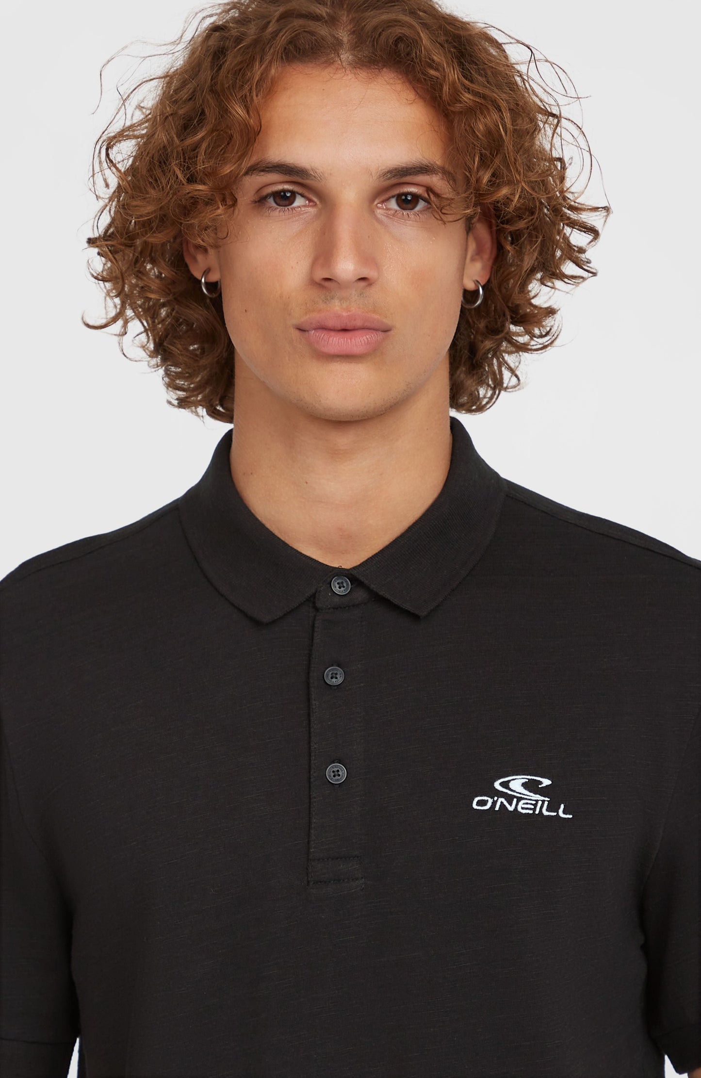Slub Small Logo Polo Men Black Out