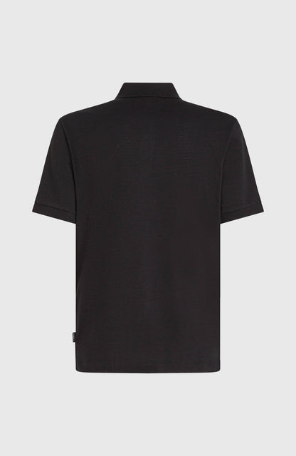 Slub Small Logo Polo Men Black Out