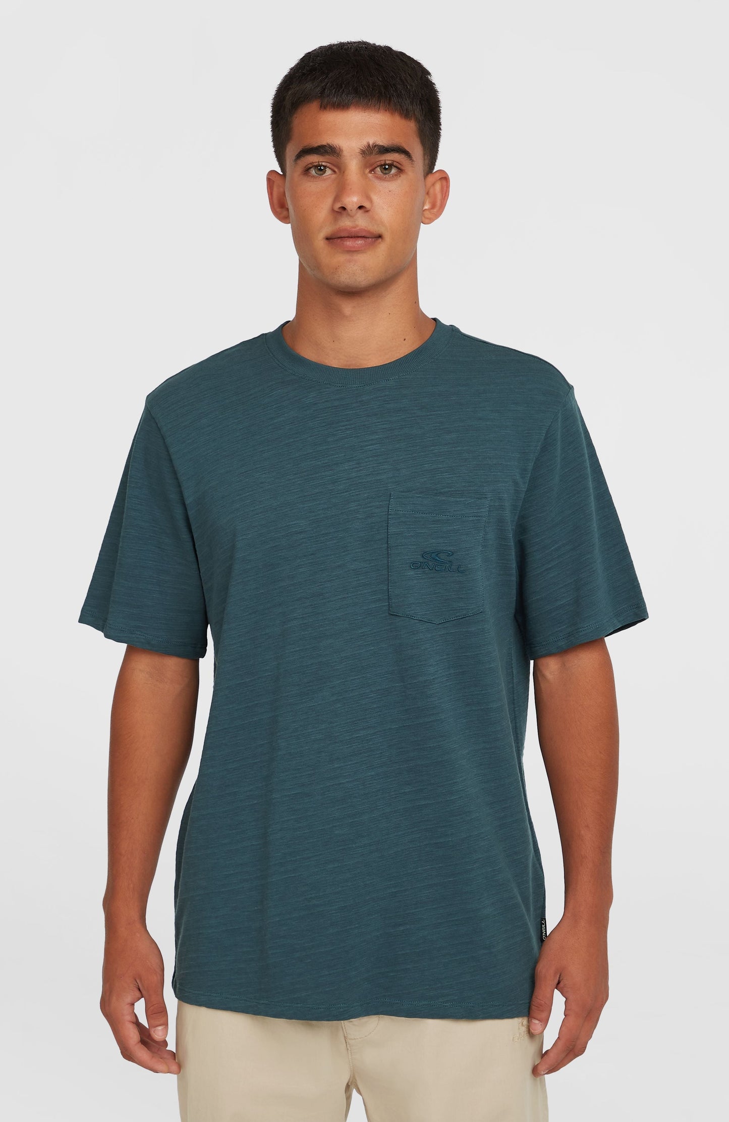 Slub Chest Pocket T-Shirt Men Alma Steel
