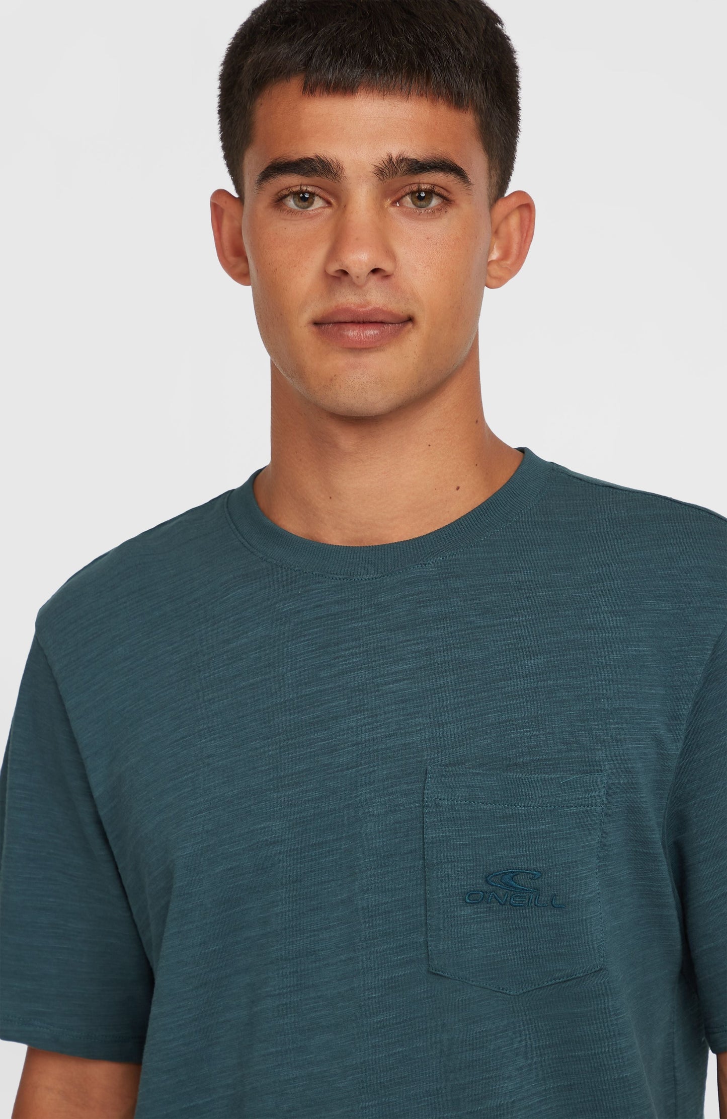 Slub Chest Pocket T-Shirt Men Alma Steel