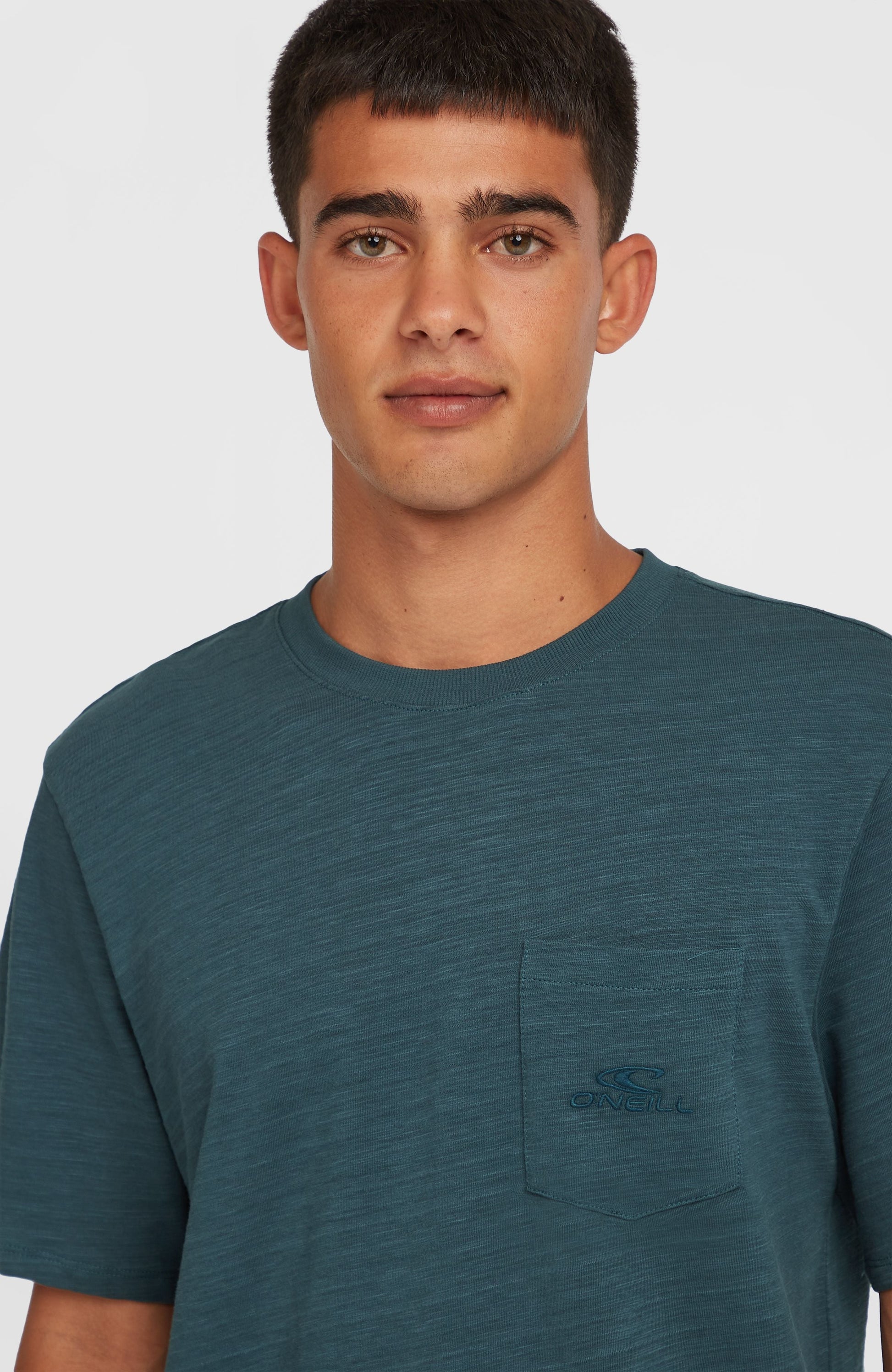 Slub Chest Pocket T-Shirt Men Alma Steel