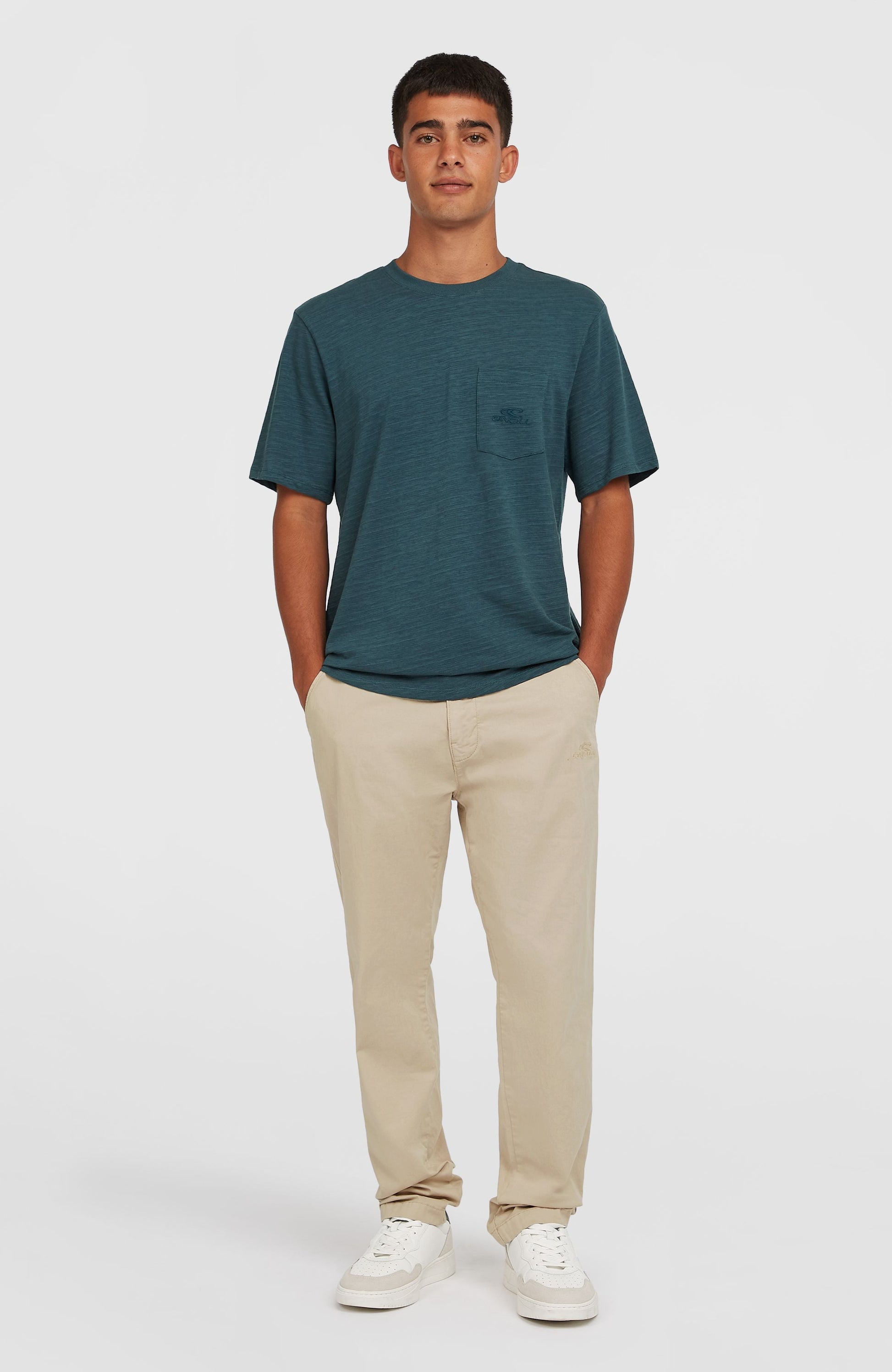 Slub Chest Pocket T-Shirt Men Alma Steel