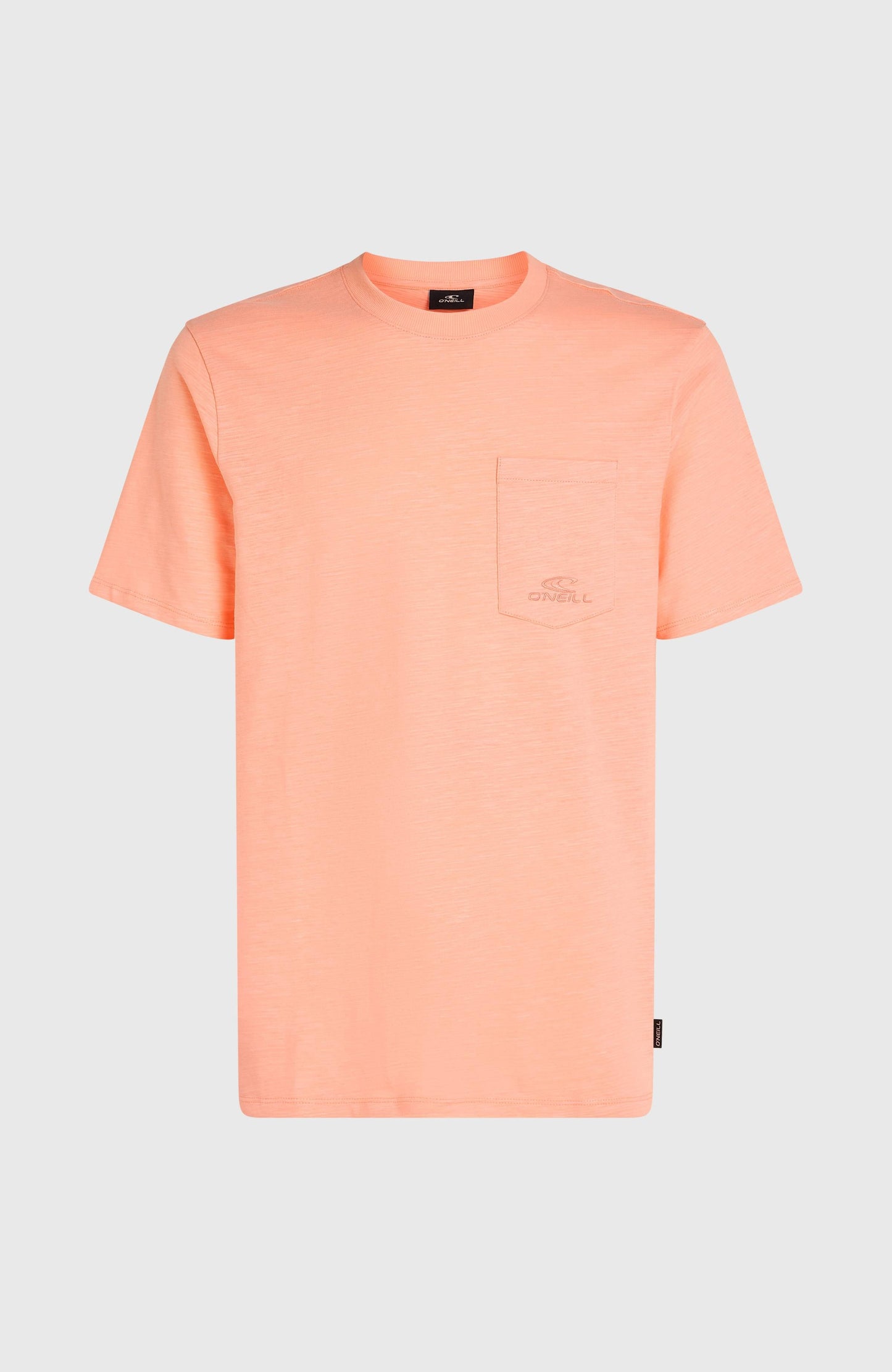 Slub Chest Pocket T-Shirt Men Coral Pop