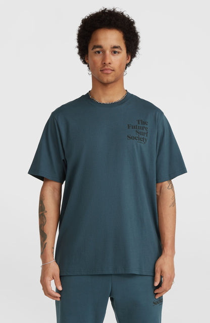 Future Surf Society T-Shirt Men Alma Steel