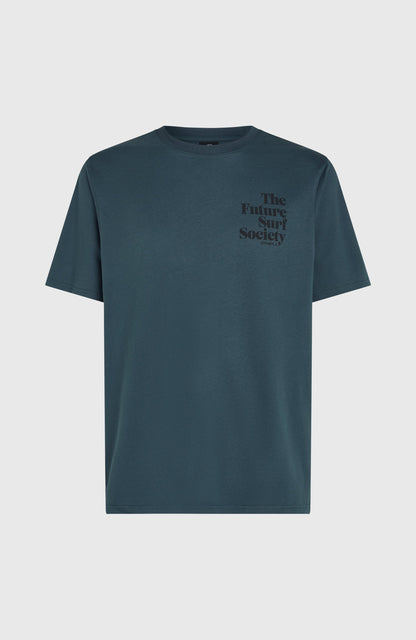 Future Surf Society T-Shirt Men Alma Steel