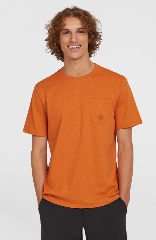 Slub Chest Pocket T-Shirt Men Cinnamon Stick