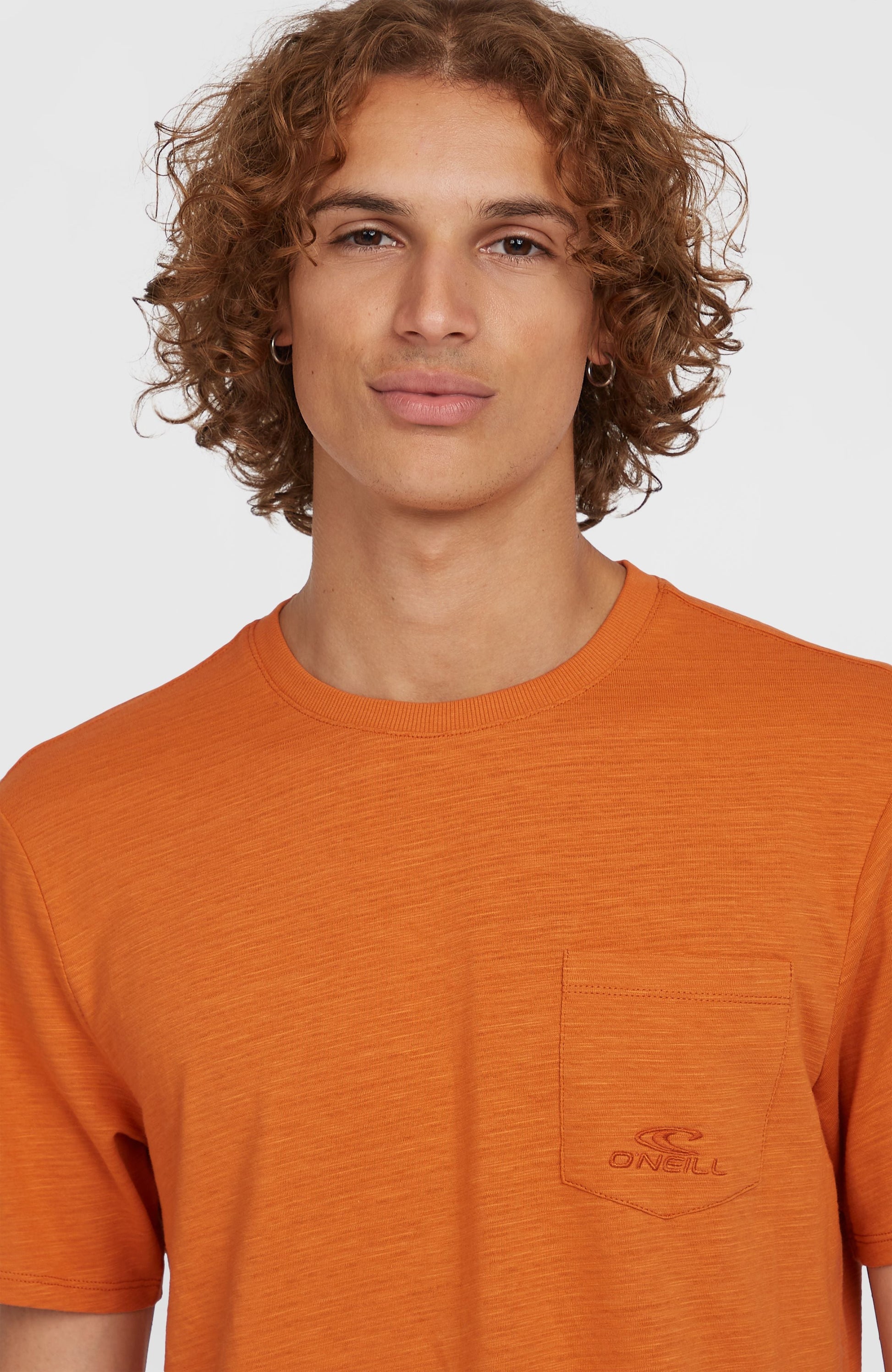 Slub Chest Pocket T-Shirt Men Cinnamon Stick
