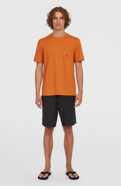 Slub Chest Pocket T-Shirt Men Cinnamon Stick