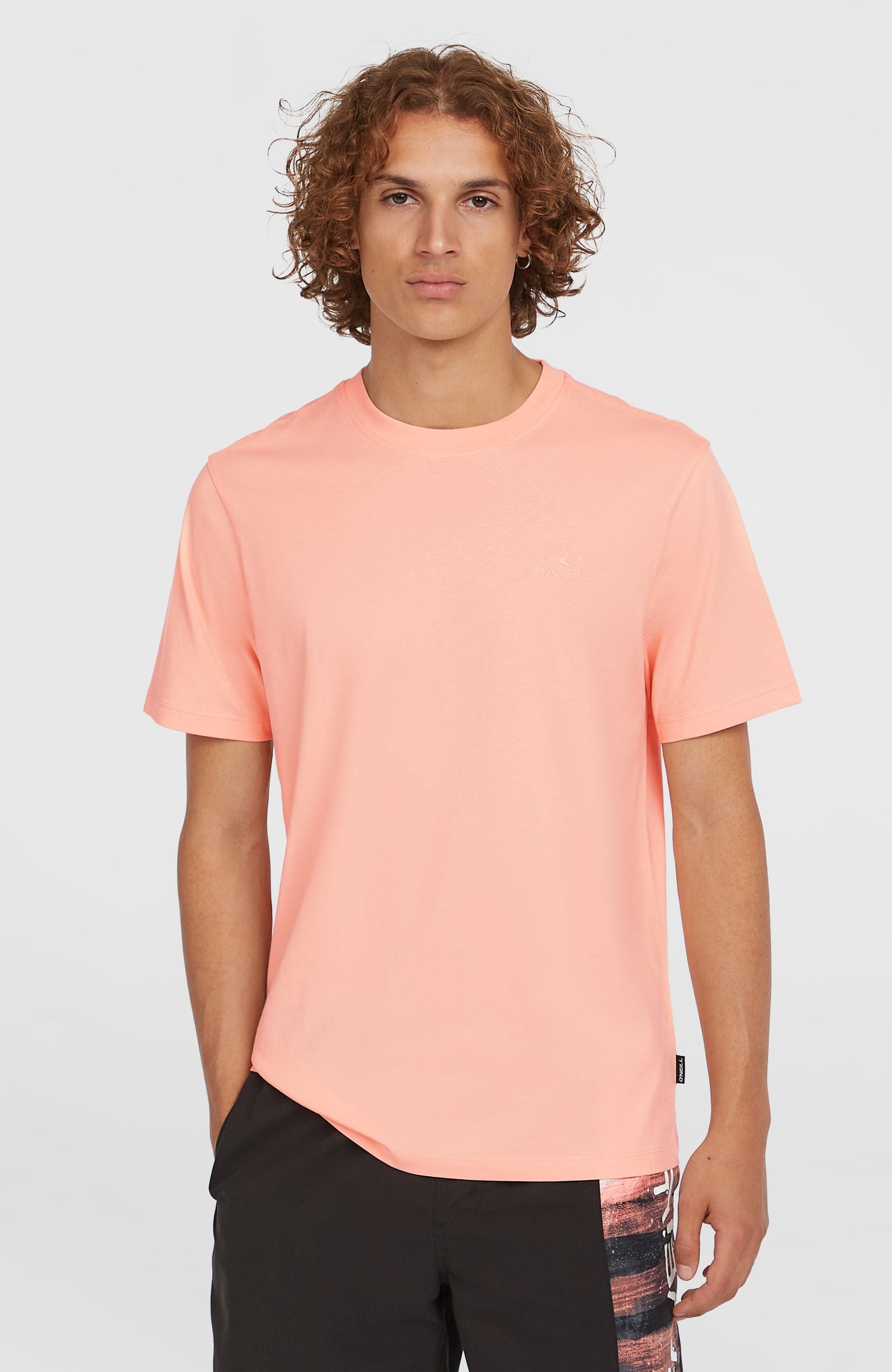 Small Logo T-Shirt Men Coral Pop