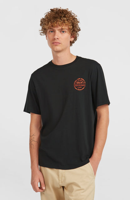 Chest-Print T-Shirt Men Black Out
