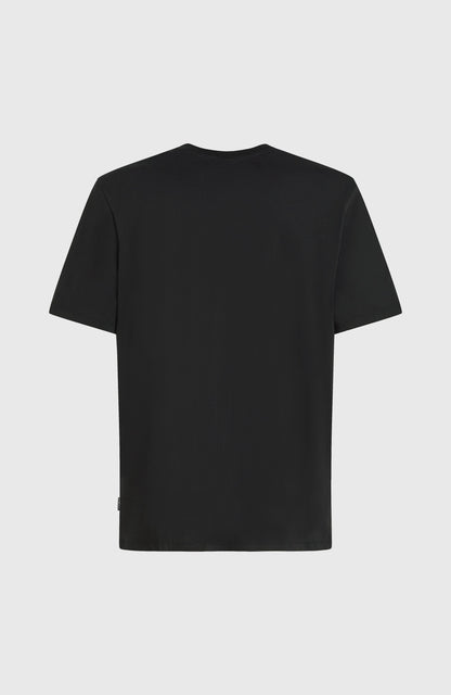 Chest-Print T-Shirt Men Black Out