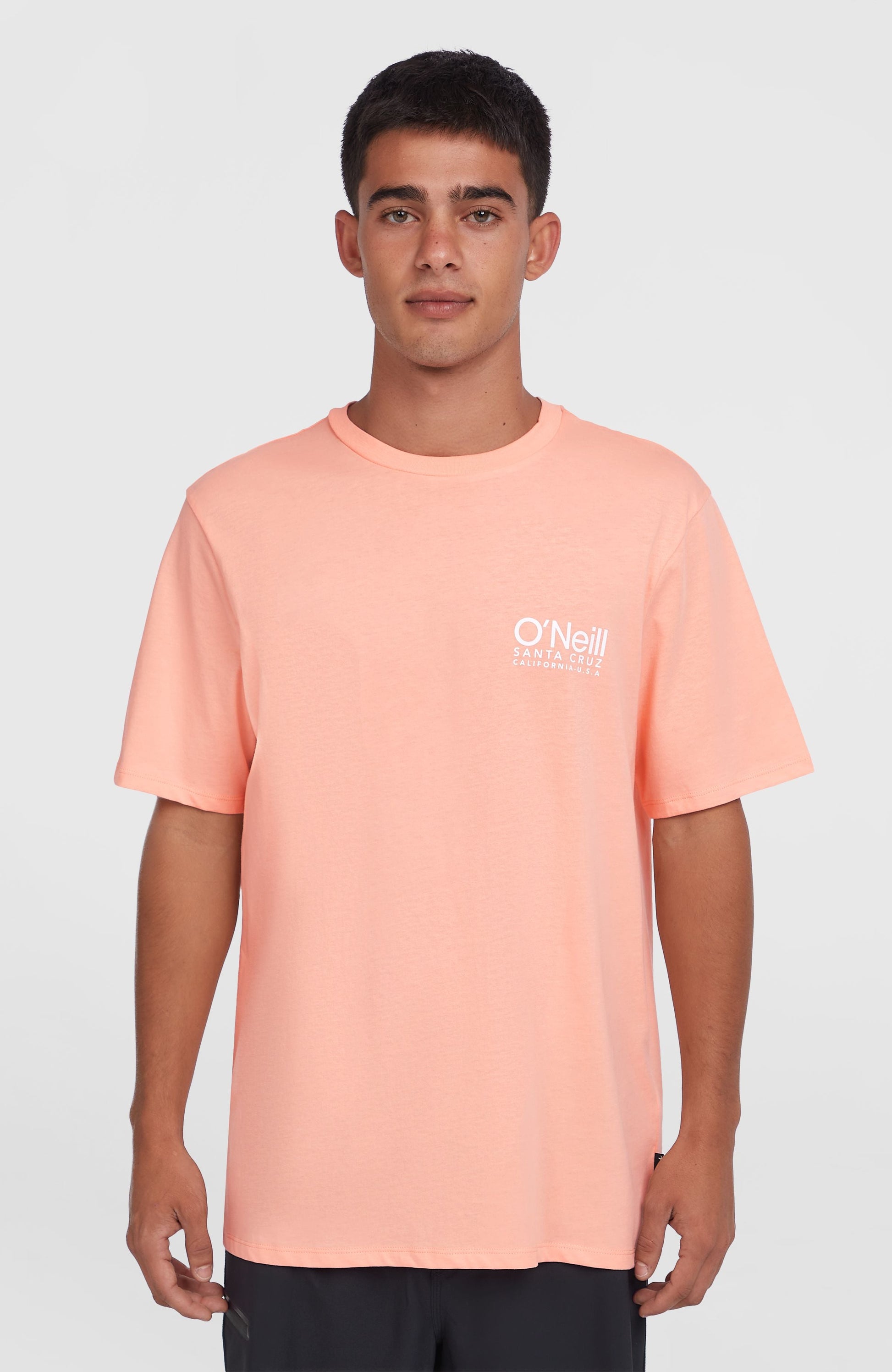 Original Cali Logo T-Shirt Men Coral Pop