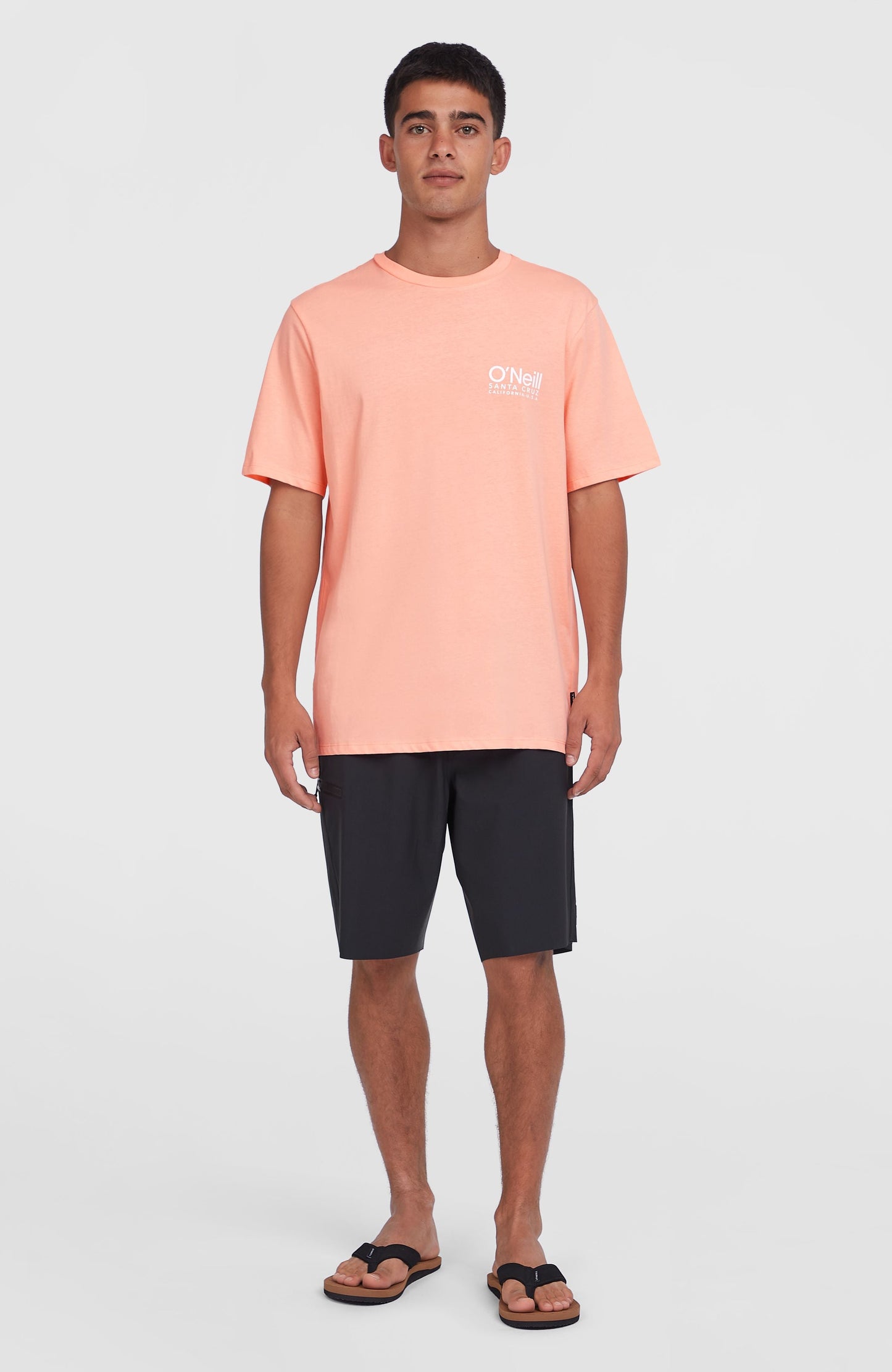 Original Cali Logo T-Shirt Men Coral Pop