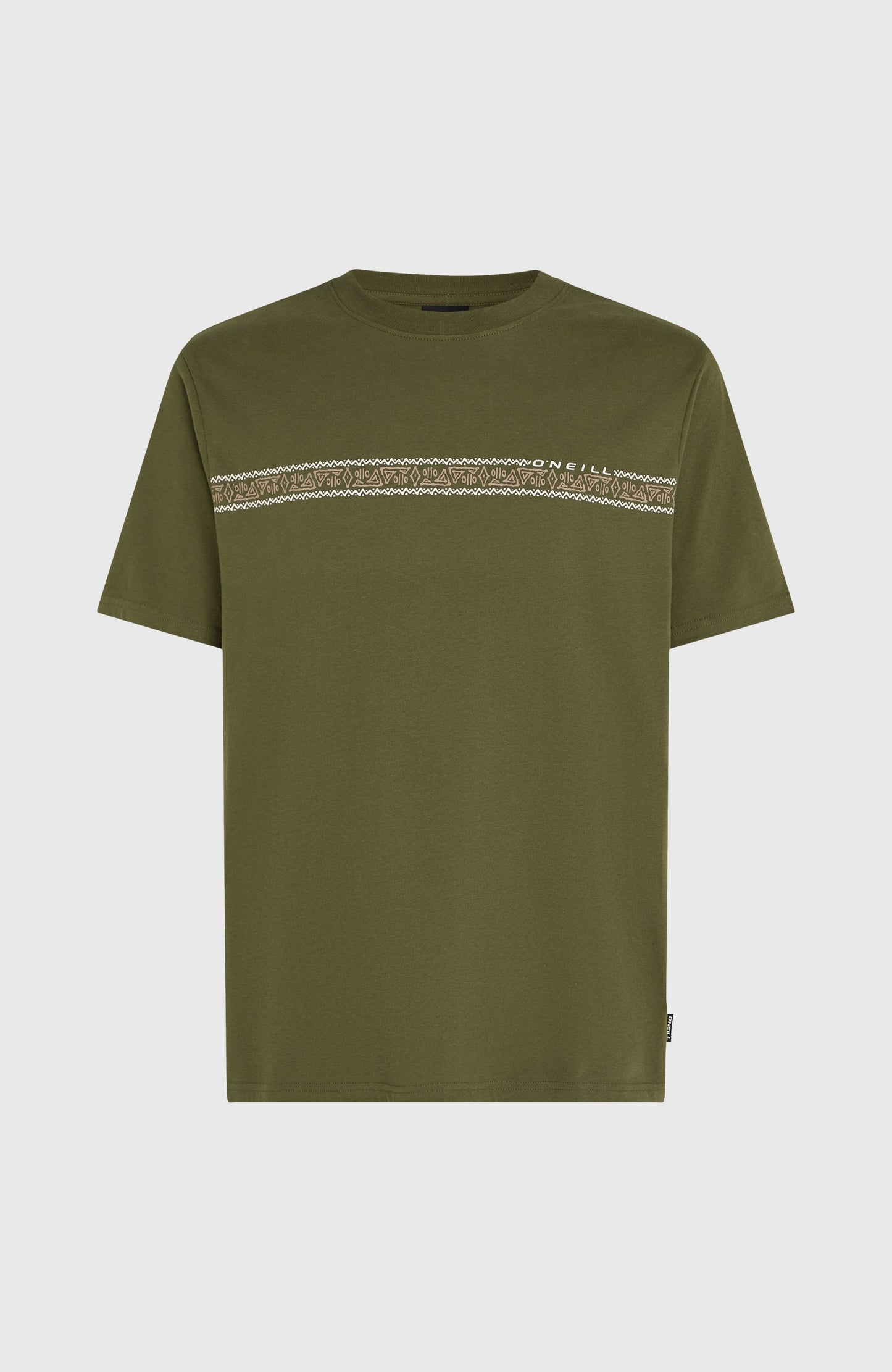 Ikat Stripe T-Shirt Men Forest Night