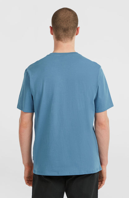 Chest-Print T-Shirt Men Mozart Blue