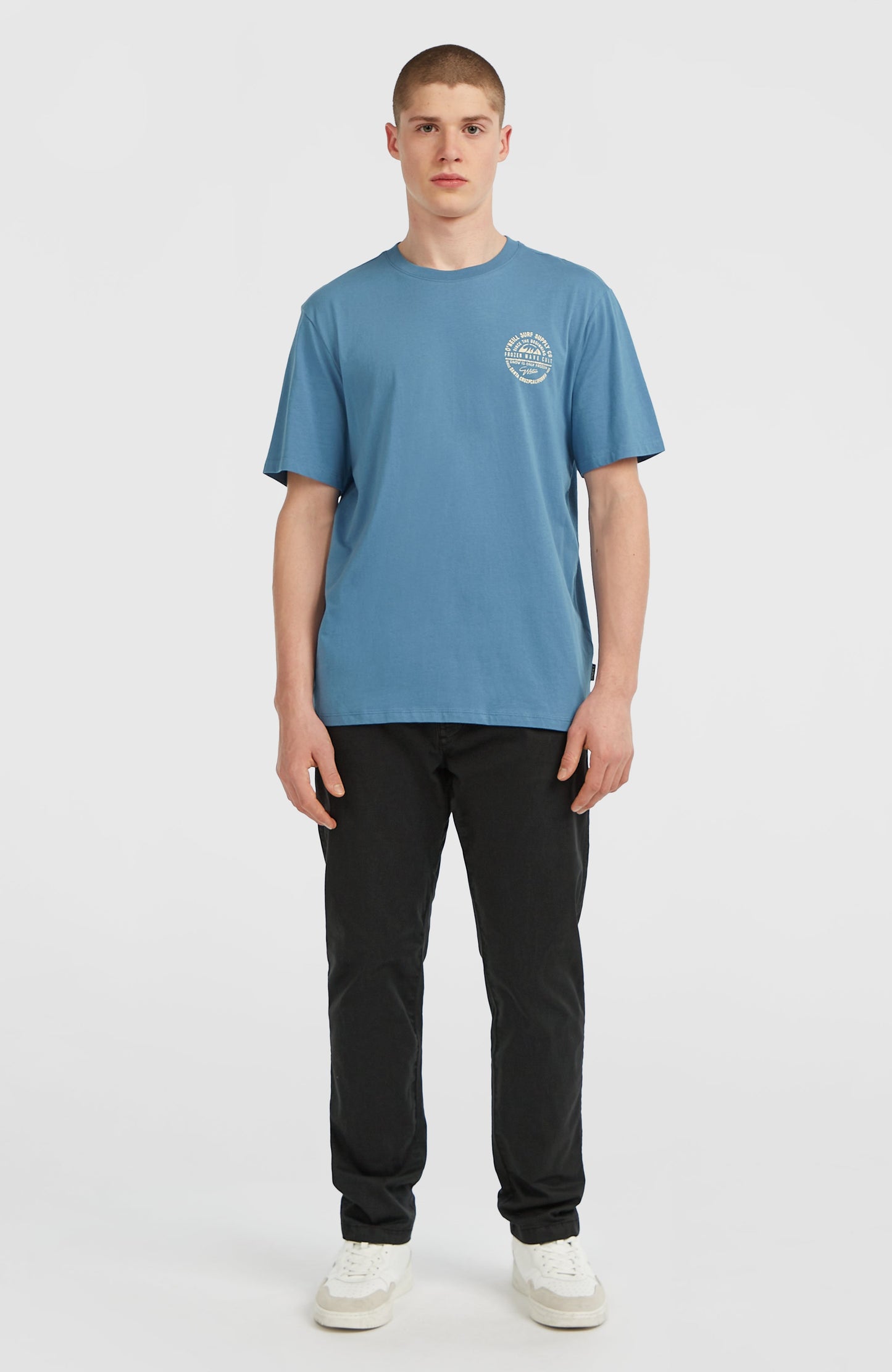 Chest-Print T-Shirt Men Mozart Blue