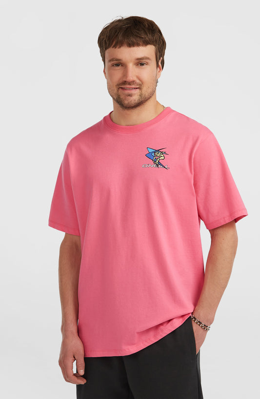 FWC'Play Graphic T-Shirt Men Skater Pink