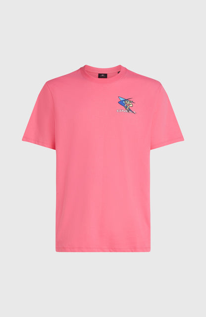 FWC'Play Graphic T-Shirt Men Skater Pink