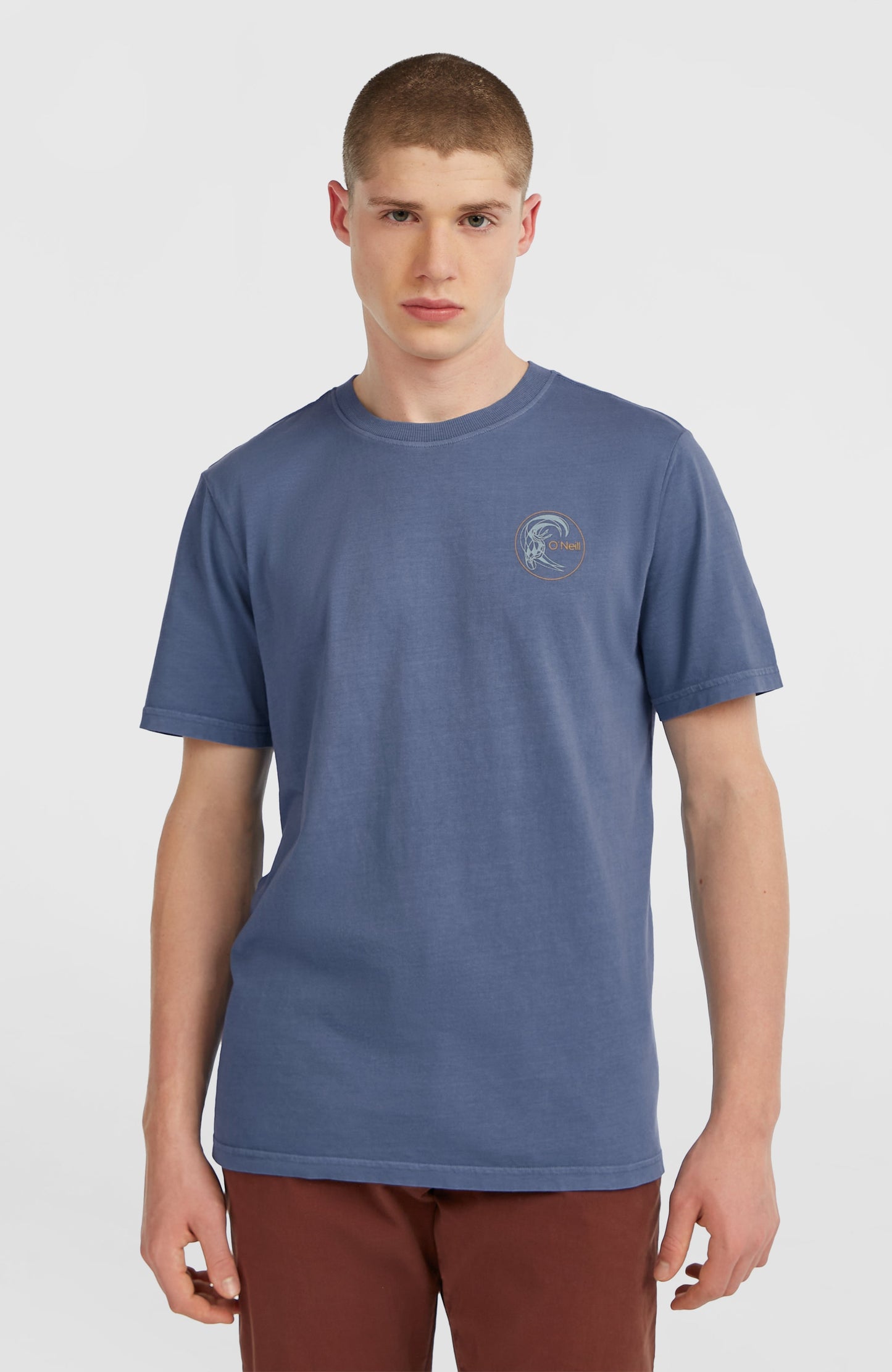 O'Riginals Retro Back-Print T-Shirt Men Mozart Blue