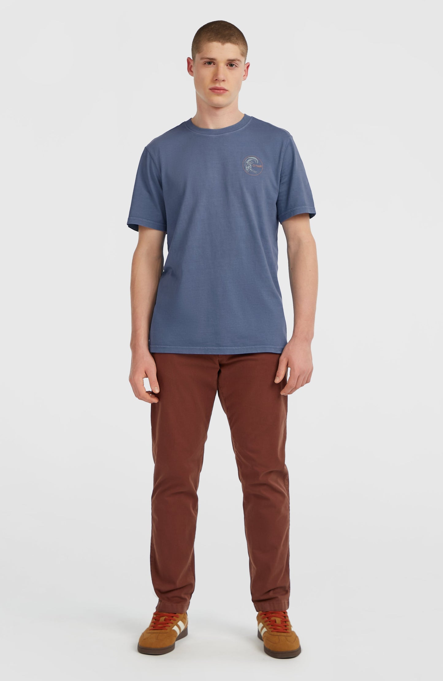 O'Riginals Retro Back-Print T-Shirt Men Mozart Blue