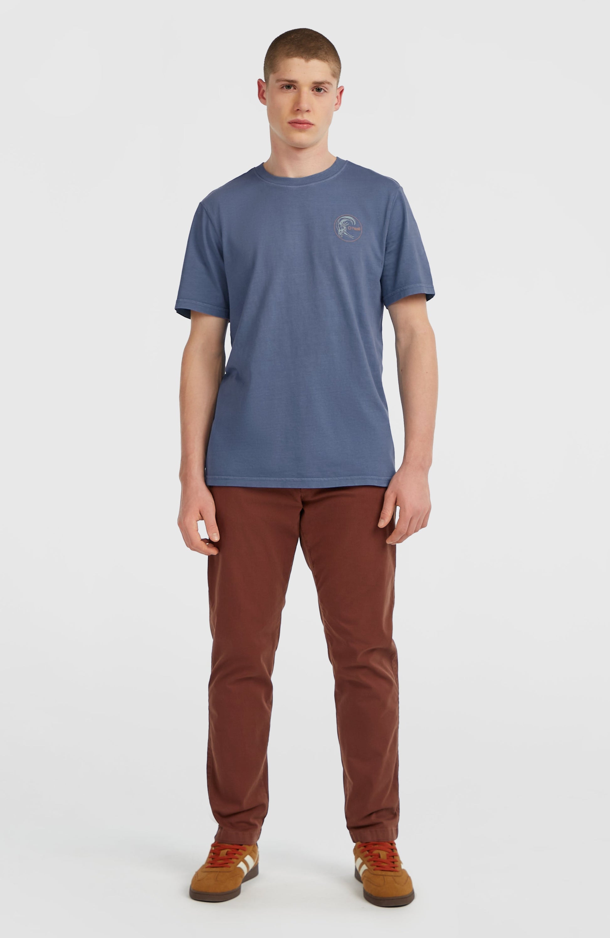 O'Riginals Retro Back-Print T-Shirt Men Mozart Blue