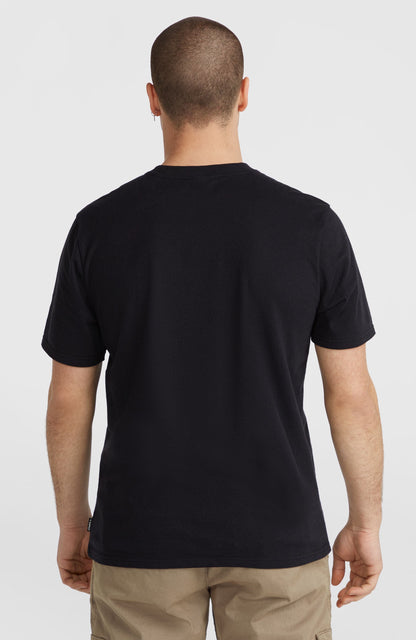 Ikat Stripe T-Shirt Men Black Out